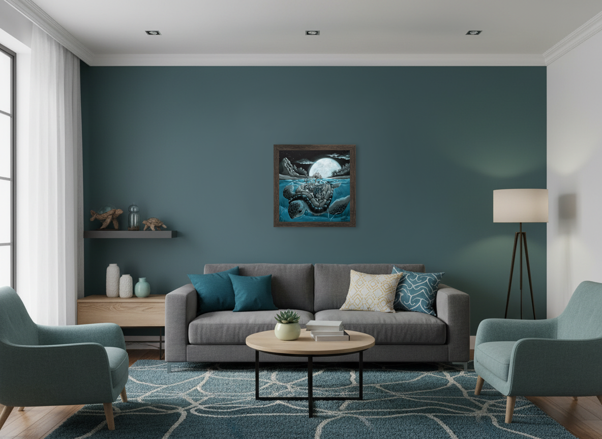 Reef Turtle - Original Acrylic Painting - Unframed - SOLD