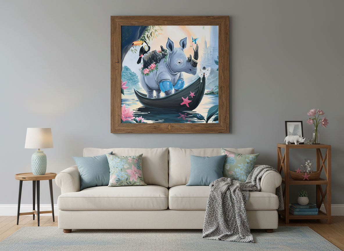 Afloat - Original Acrylic Painting - Unframed