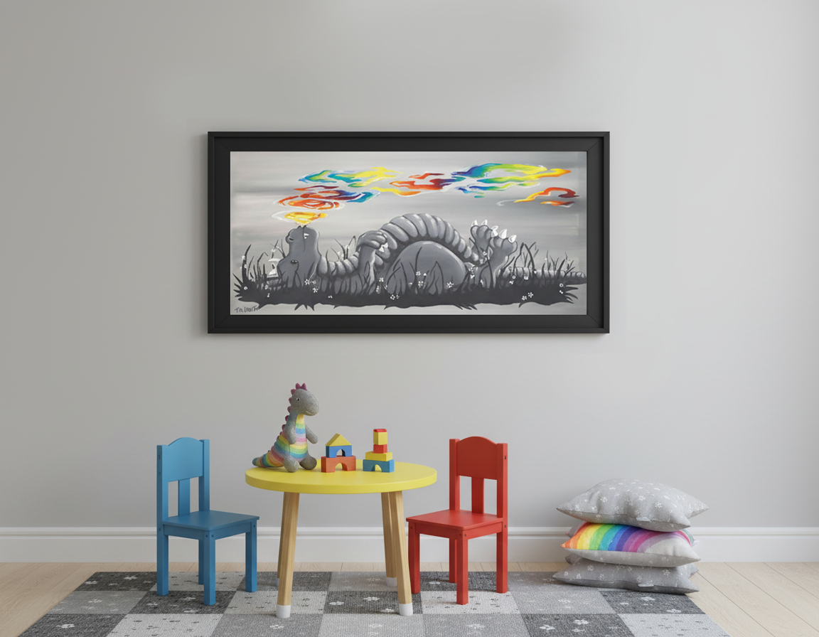 Puff Puff - Original Acrylic Painting - Unframed - SOLD