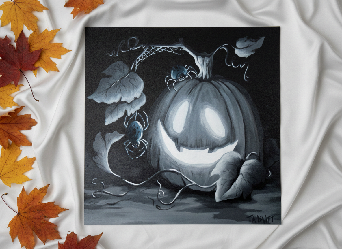 Spooky Friends - Art Print - Unframed