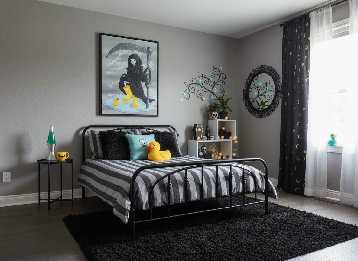 Death's Day Off - Original Acrylic Painting - Unframed - SOLD