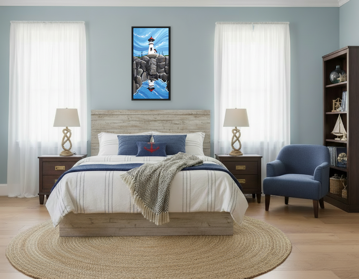 On the Lookout -Original Acrylic Painting - Unframed