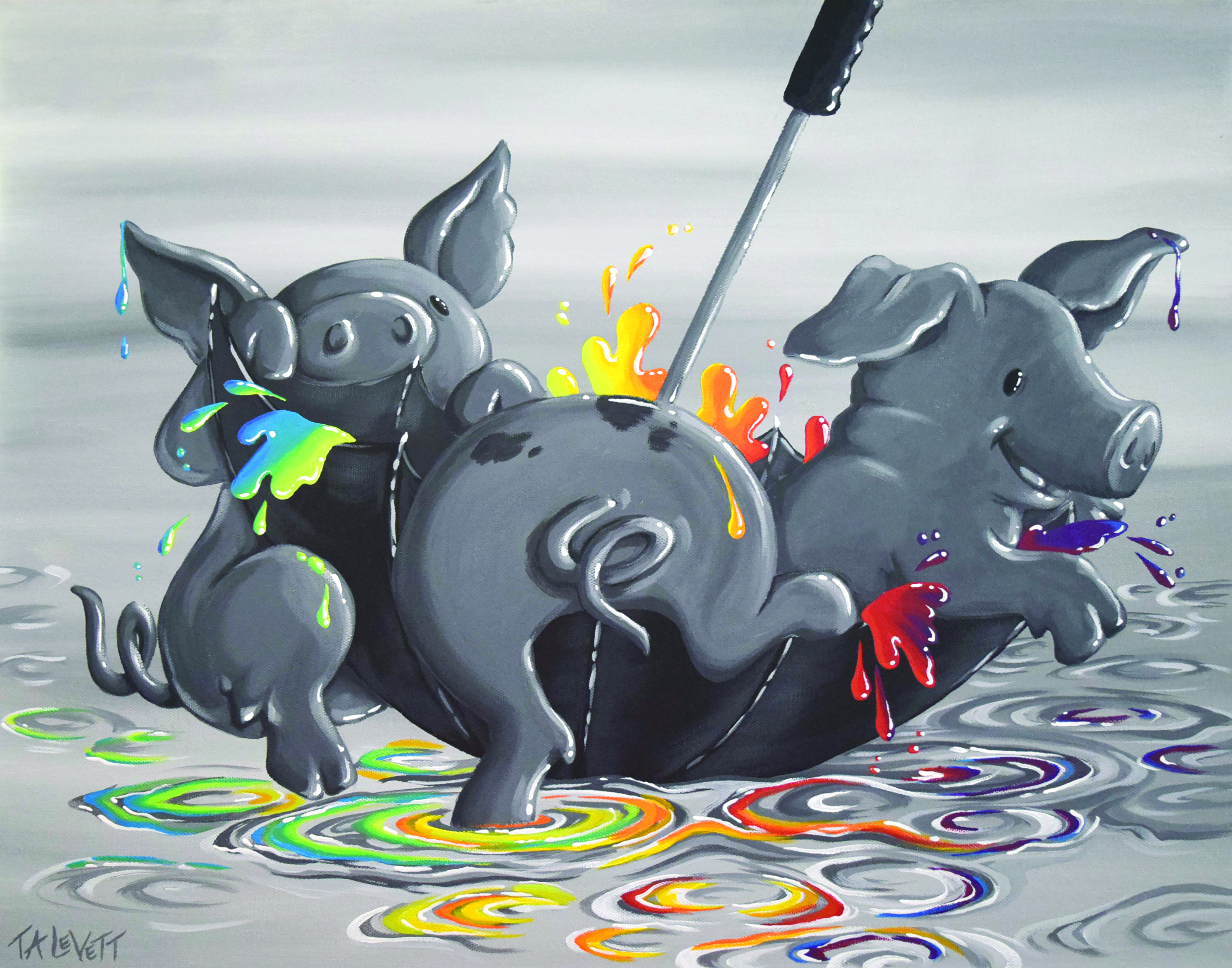 Piggies - Limited Art Print - Unframed