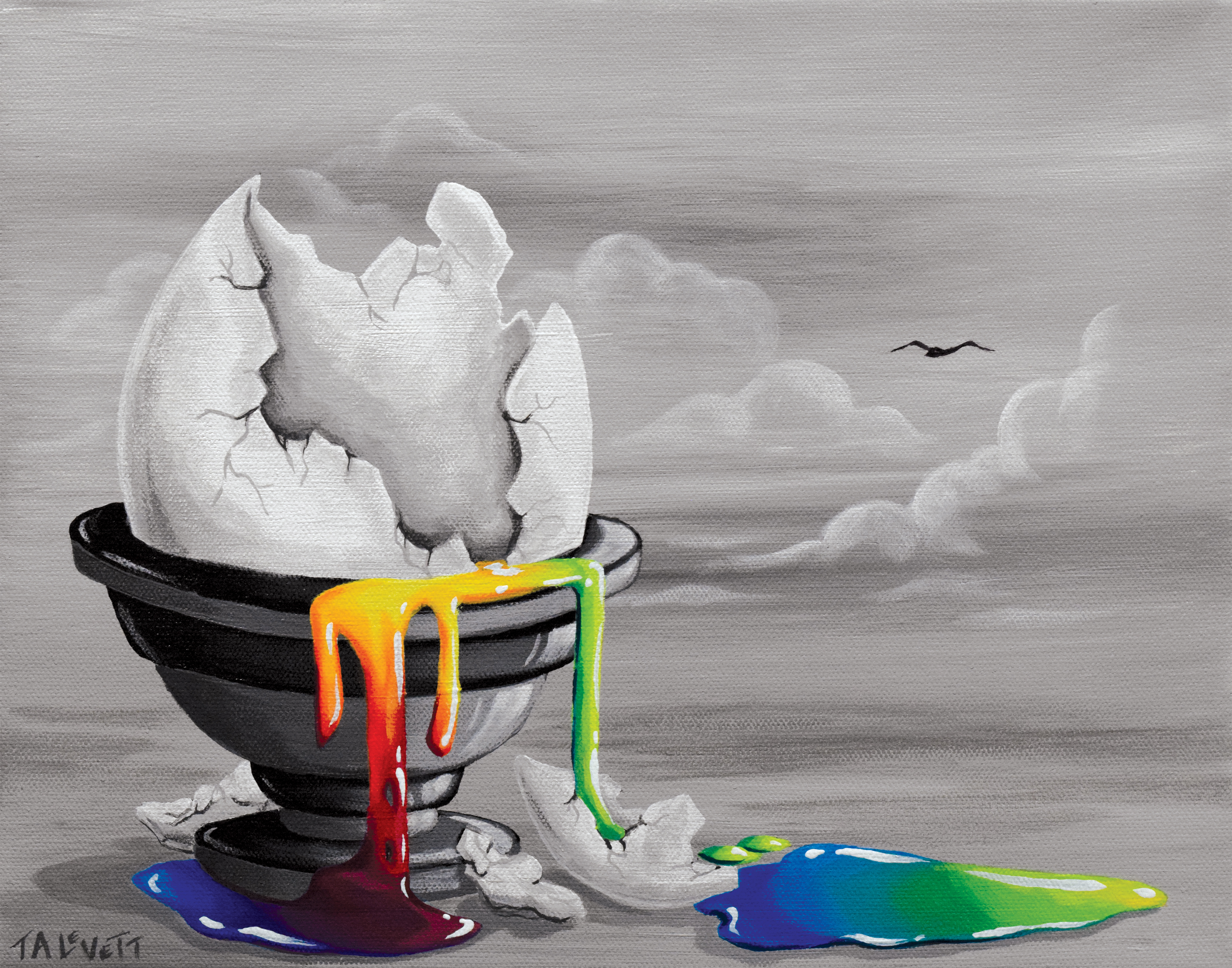 Bye Bye Birdy - Art Print - Unframed