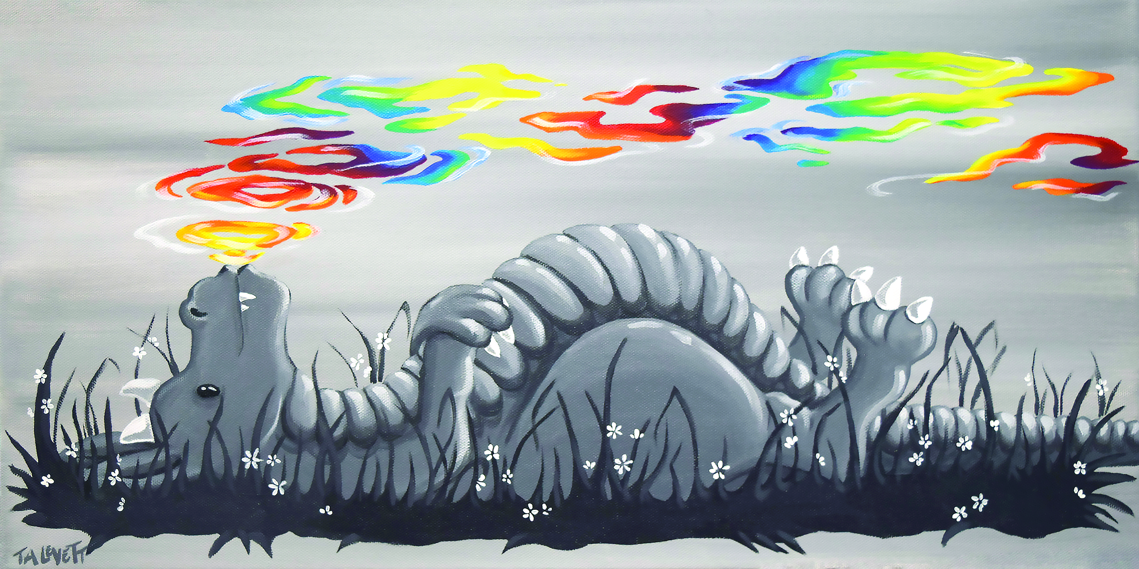 Puff Puff - Original Acrylic Painting - Unframed - SOLD