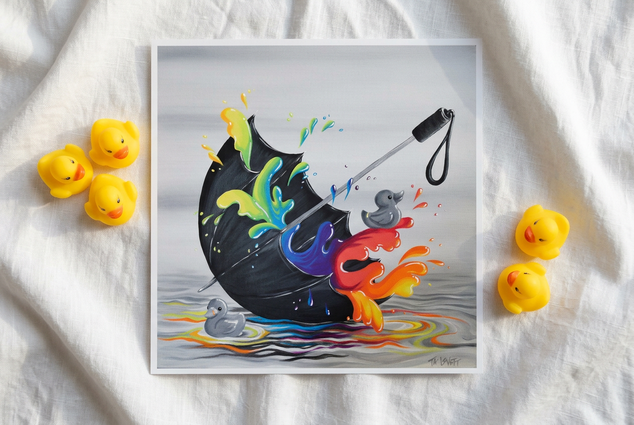 Riding the Wave -  Art Print - Unframed