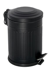 VİNTAGE PEDALLI ÇÖP KOVASI SİYAH