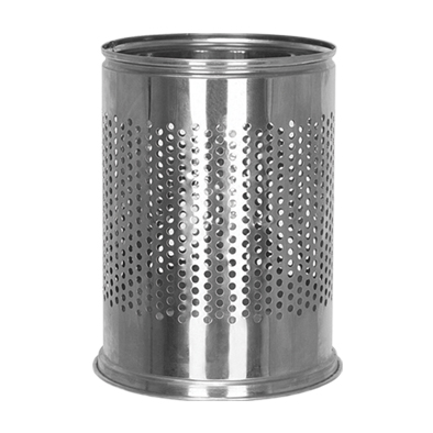 OFİS TİPİ DELİKLİ ÇÖP KOVASI PASLANMAZ 