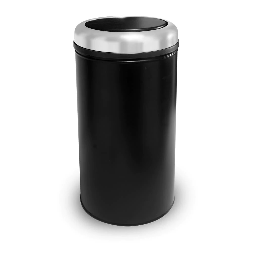 PRATİK KAPAKSIZ ÇÖP KOVASI SİYAH