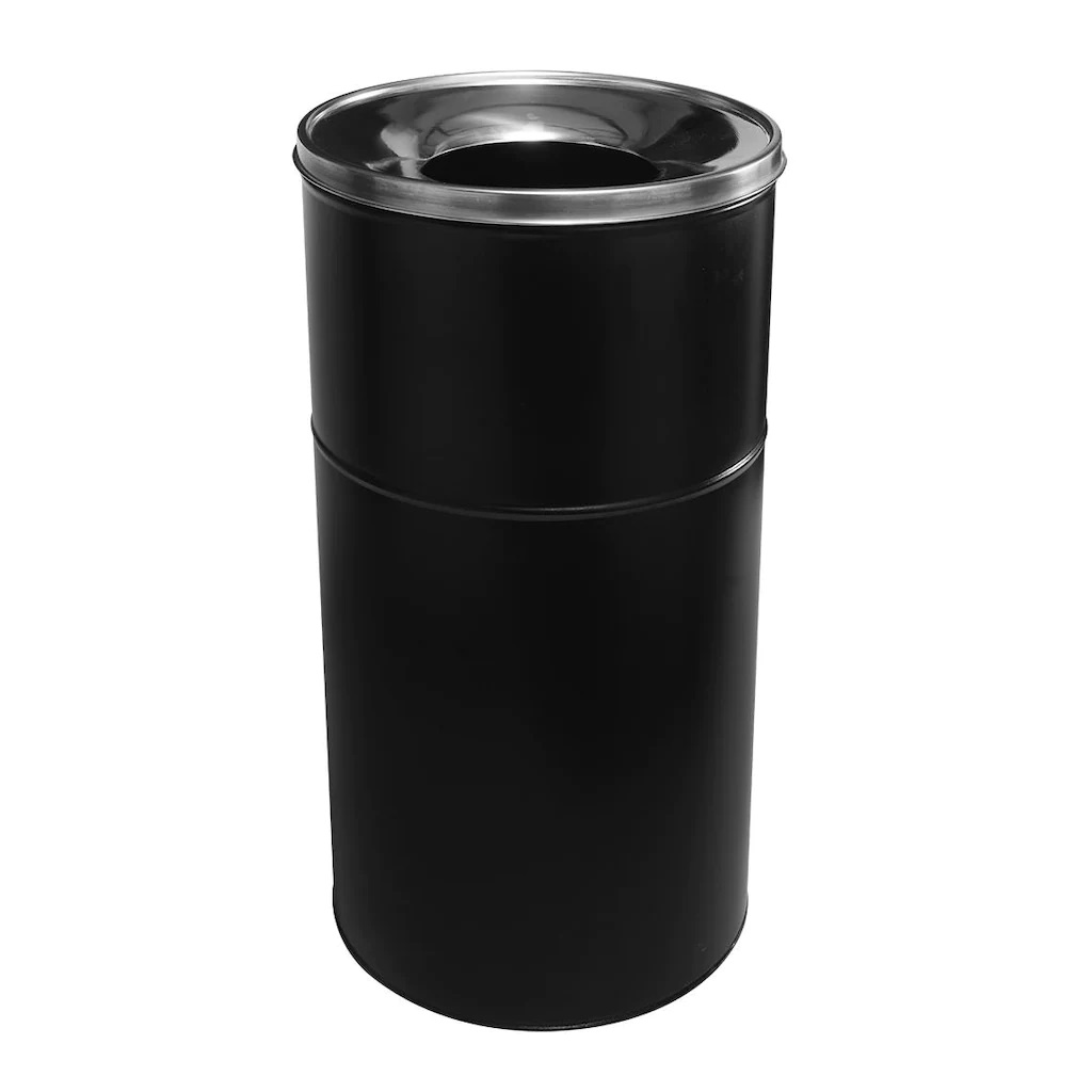 İÇE BOMBE KAPAK ÇÖP KOVASI SİYAH