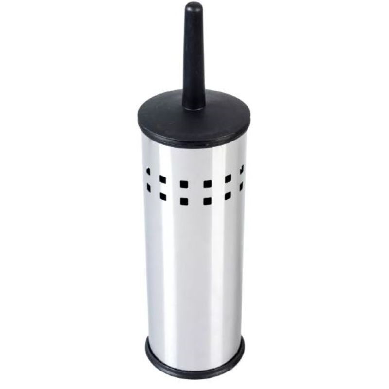 PLASTİK KAPAKLI WC FIRÇALIK DELİKLİ GÖVDE