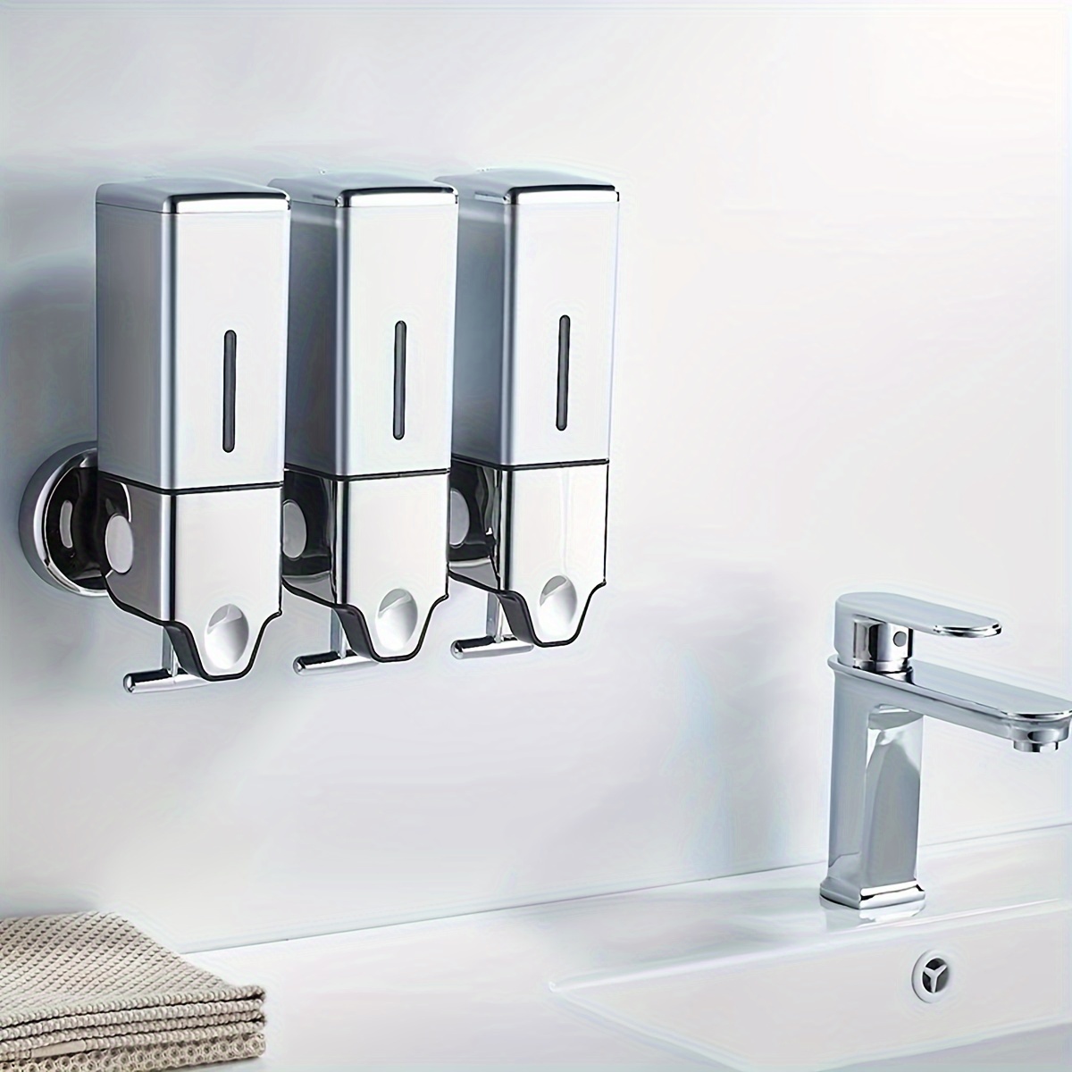 ÇEKMELİ SIVI SABUNLUK  ÜÇLÜ SABUN, DUŞ JELİ VE ŞAMPUAN 500ML 