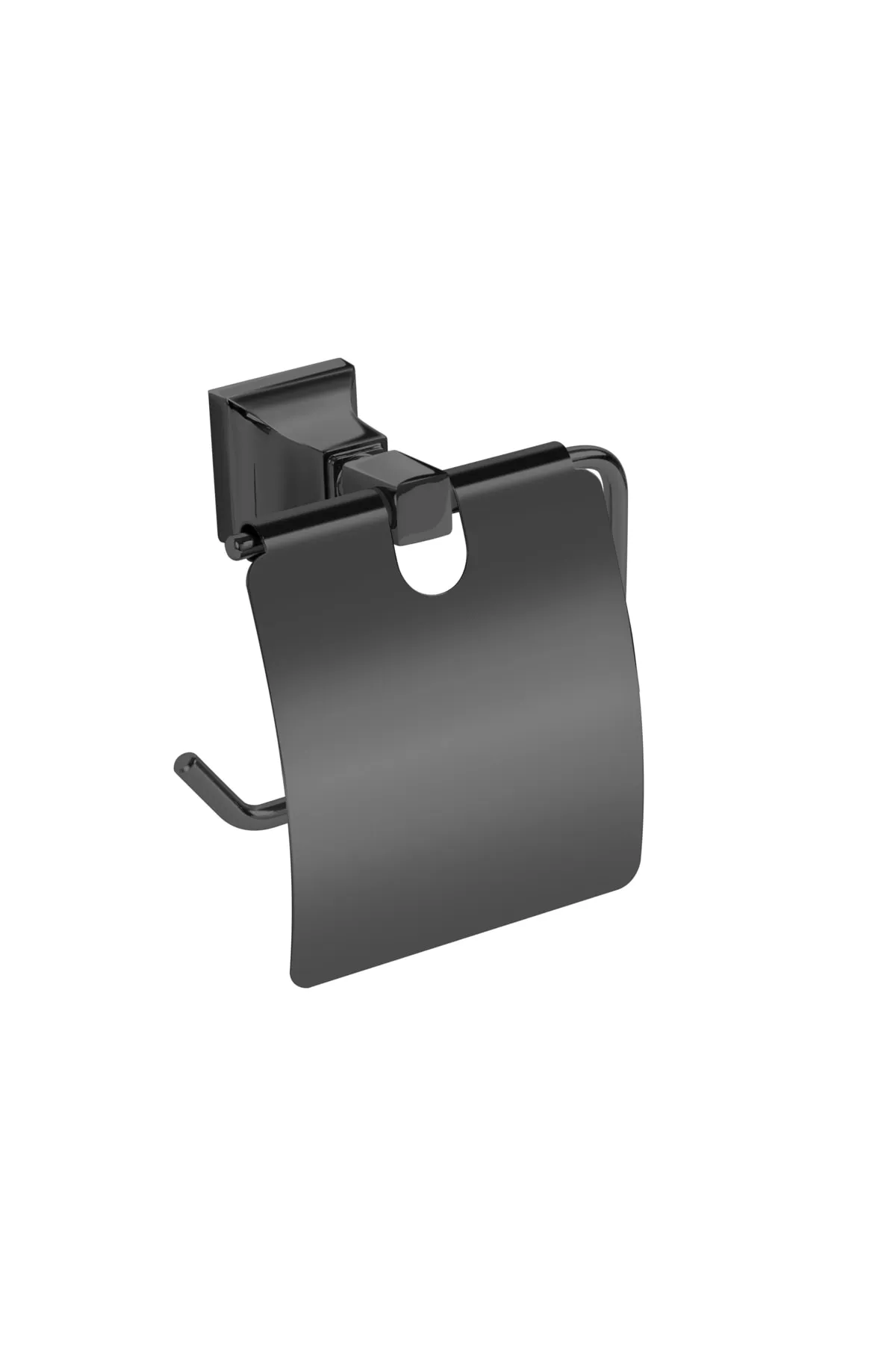 PROJE MAX  KAPAKLI TUVALET KAĞITLIK MAT SİYAH