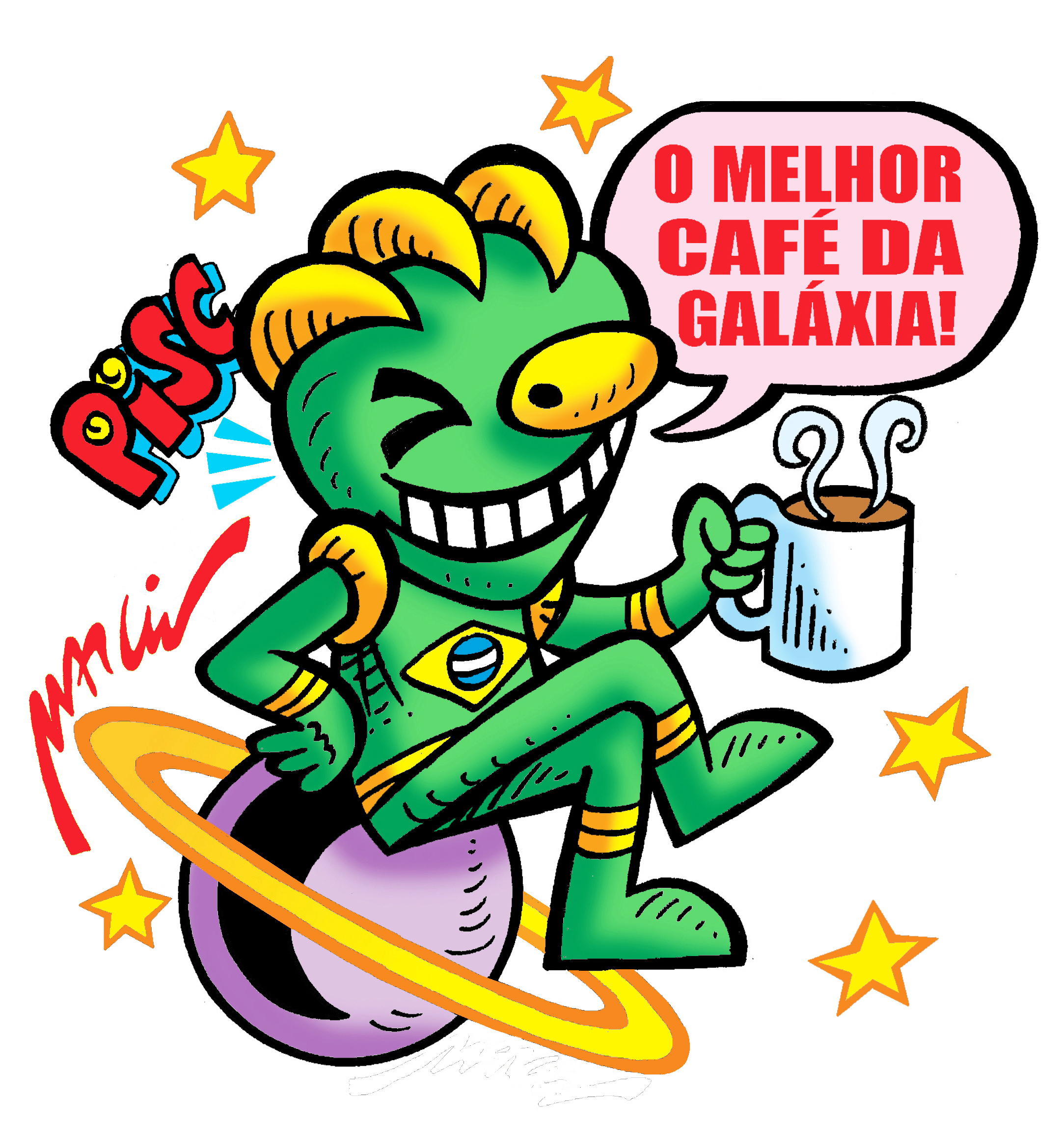 Caneca de Café Espacial