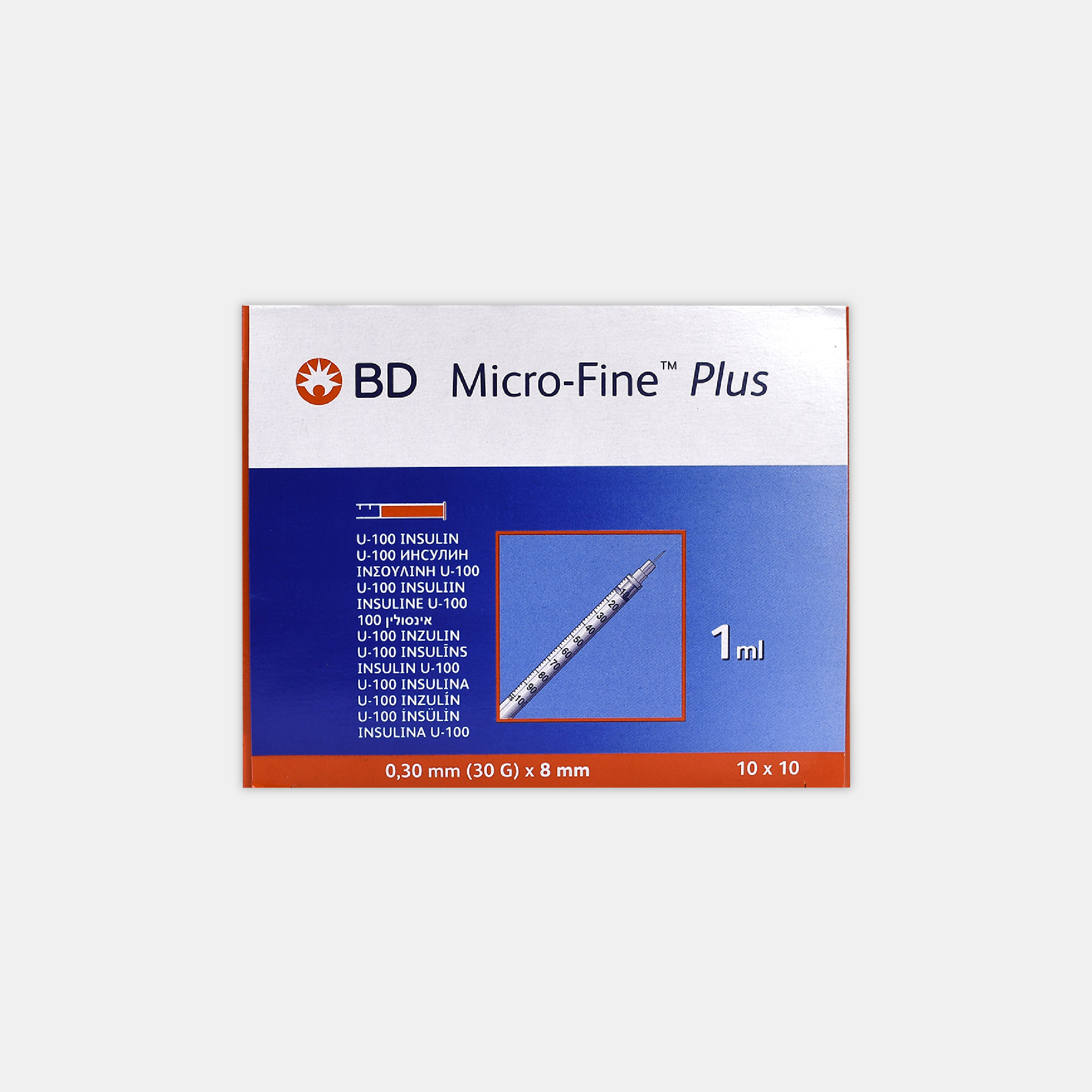 BD Micro-Fine+ Insulin Syringe BOX (100-Syringes)