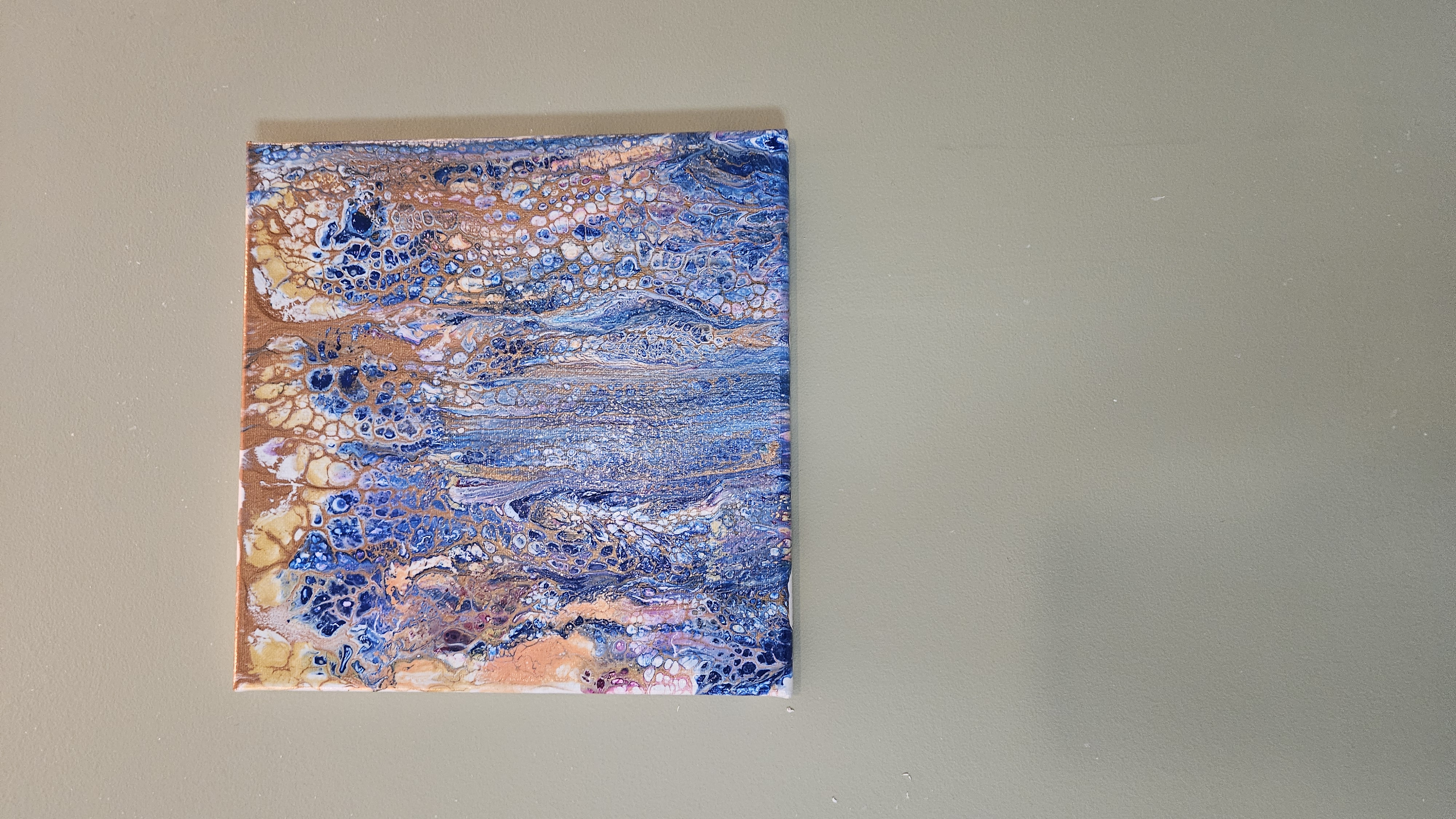 Abstract Acrylic Pour Painting