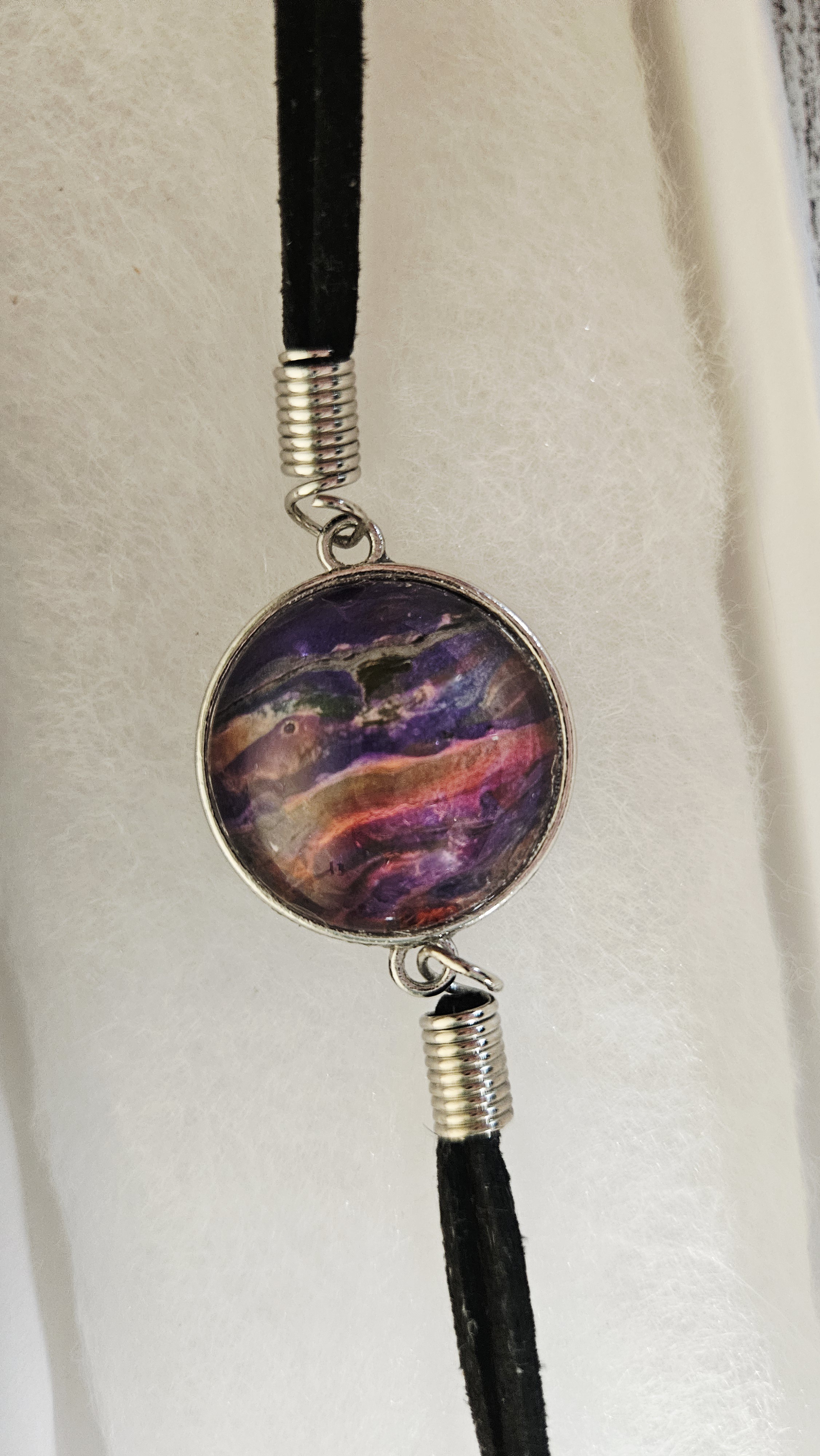 Handcrafted Galaxy Pendant Bracelet