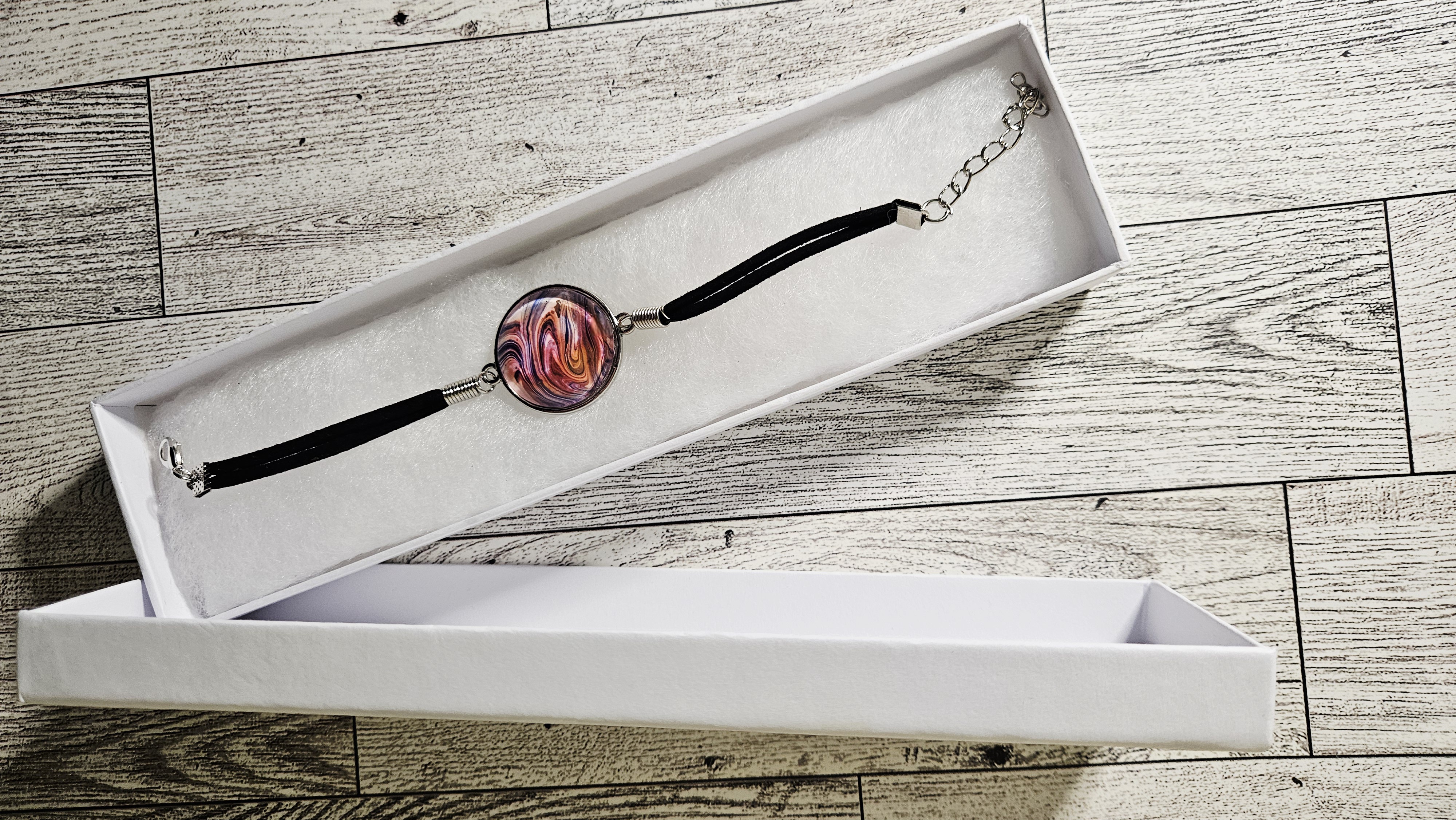 Handcrafted Marble Pendant Bracelet
