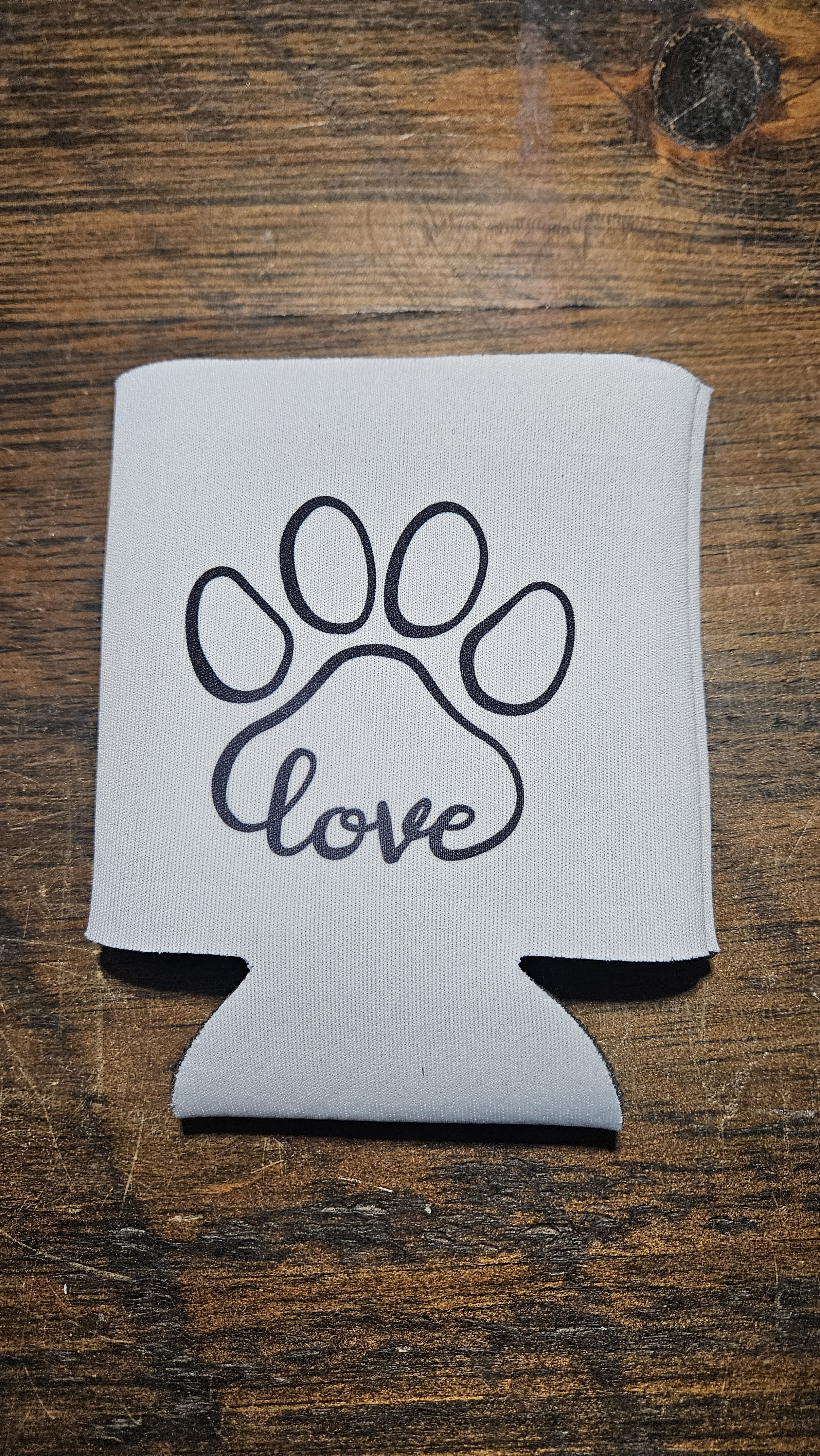 Paw Print Can koozie