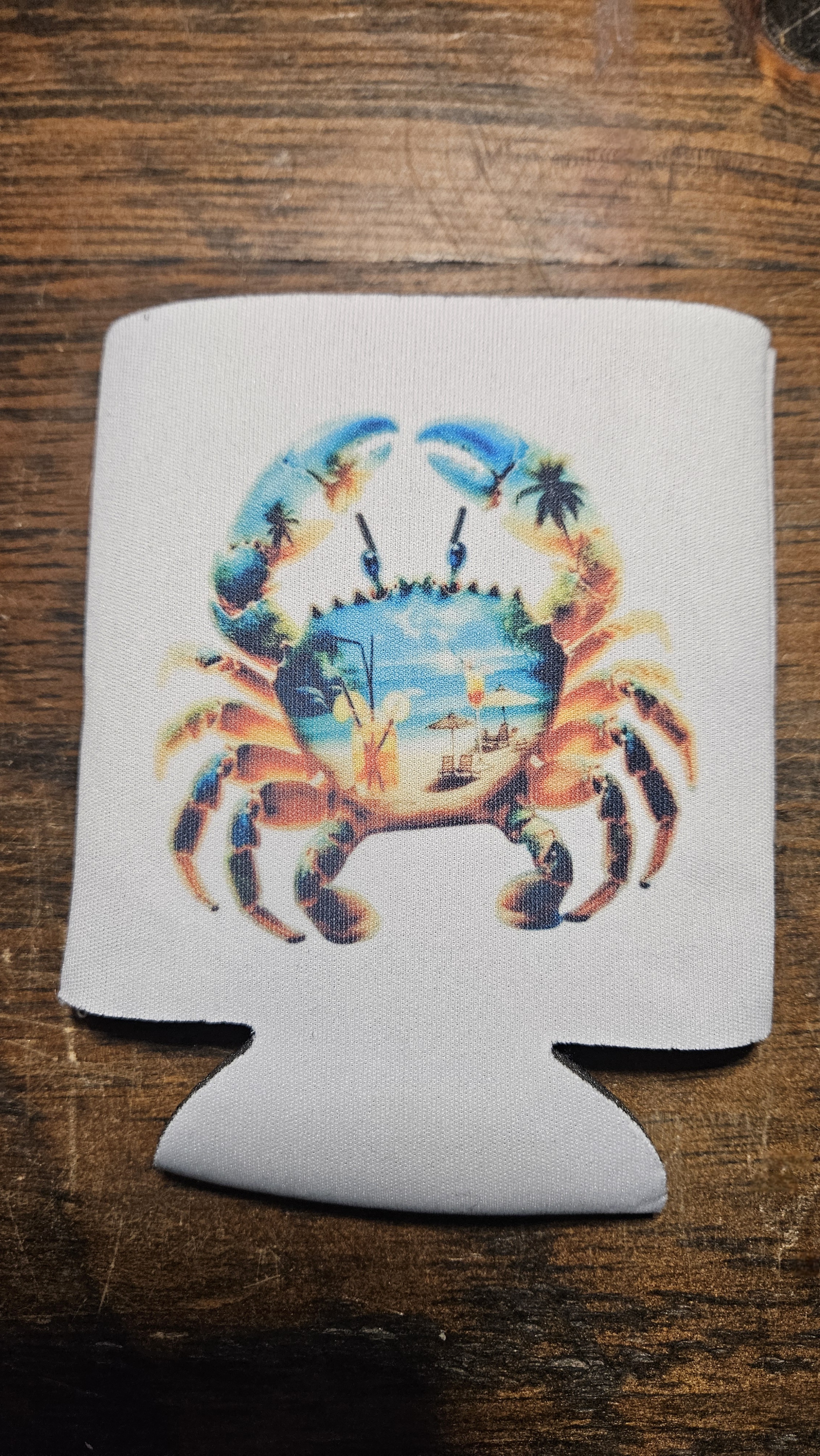 Crab Design Beverage koozie