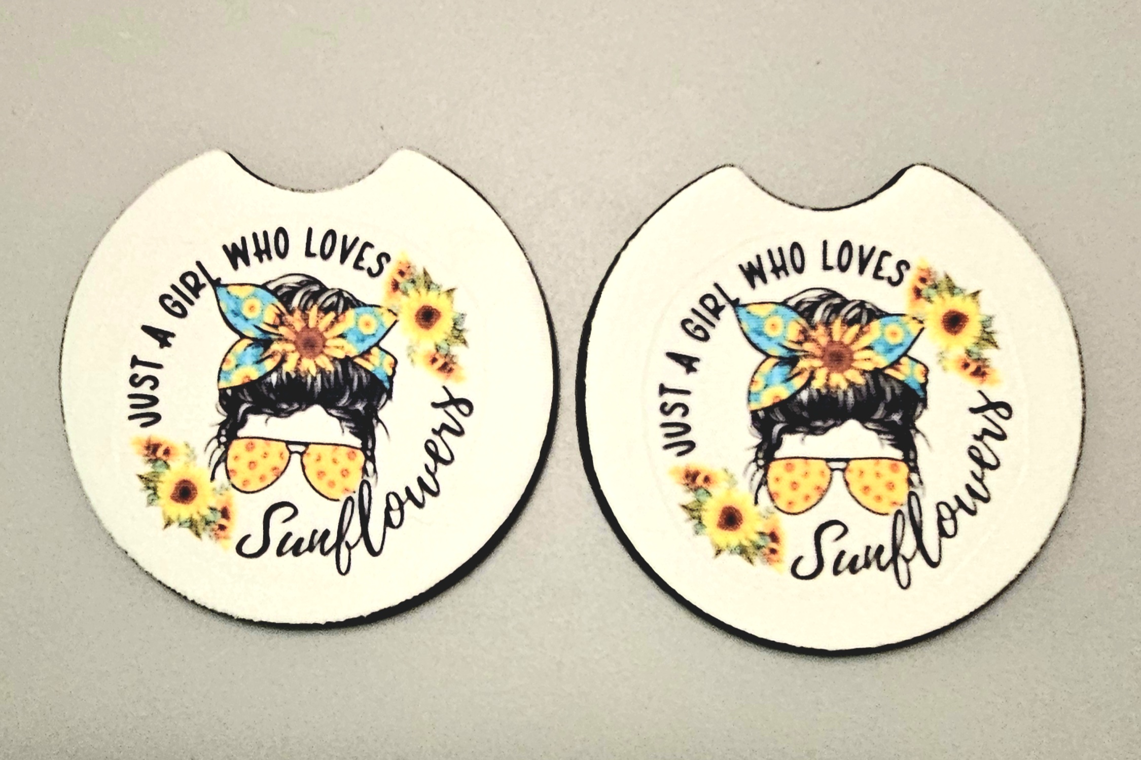 Sunflower Car Coasters