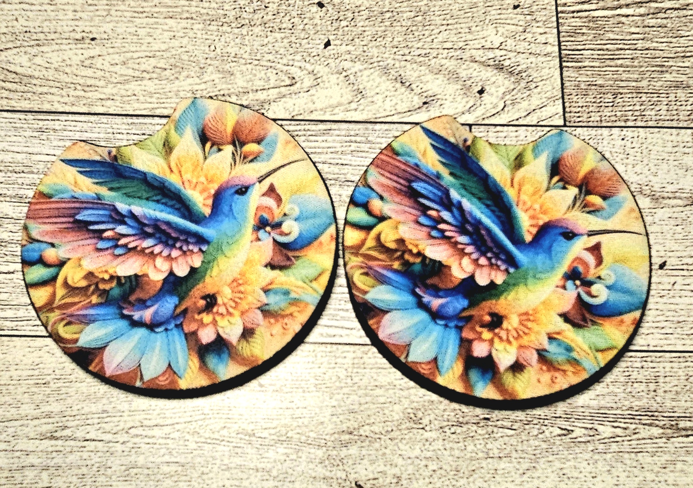 Set of Decorative Car Coasters