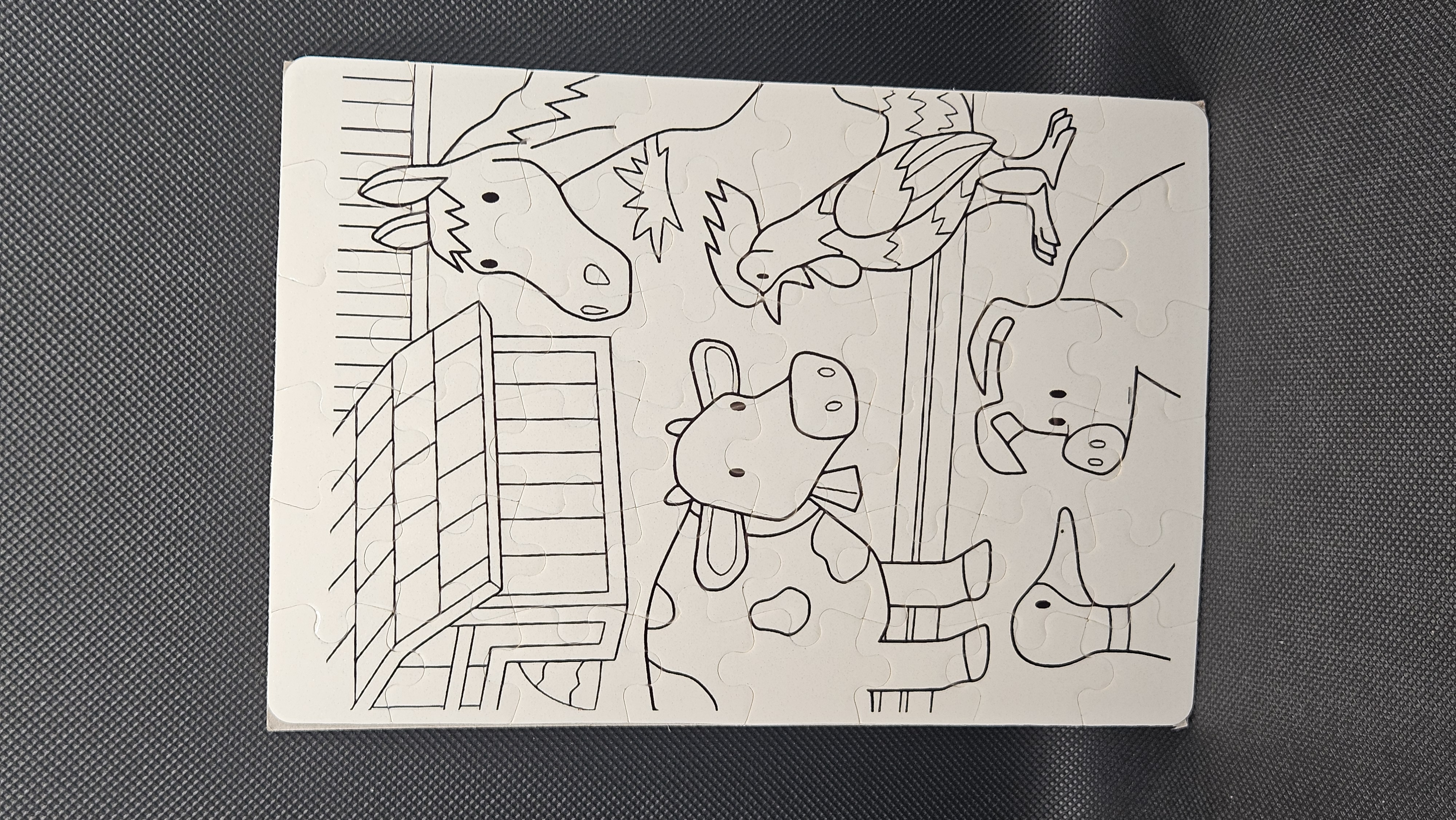 Children's Animal Coloring Puzzle