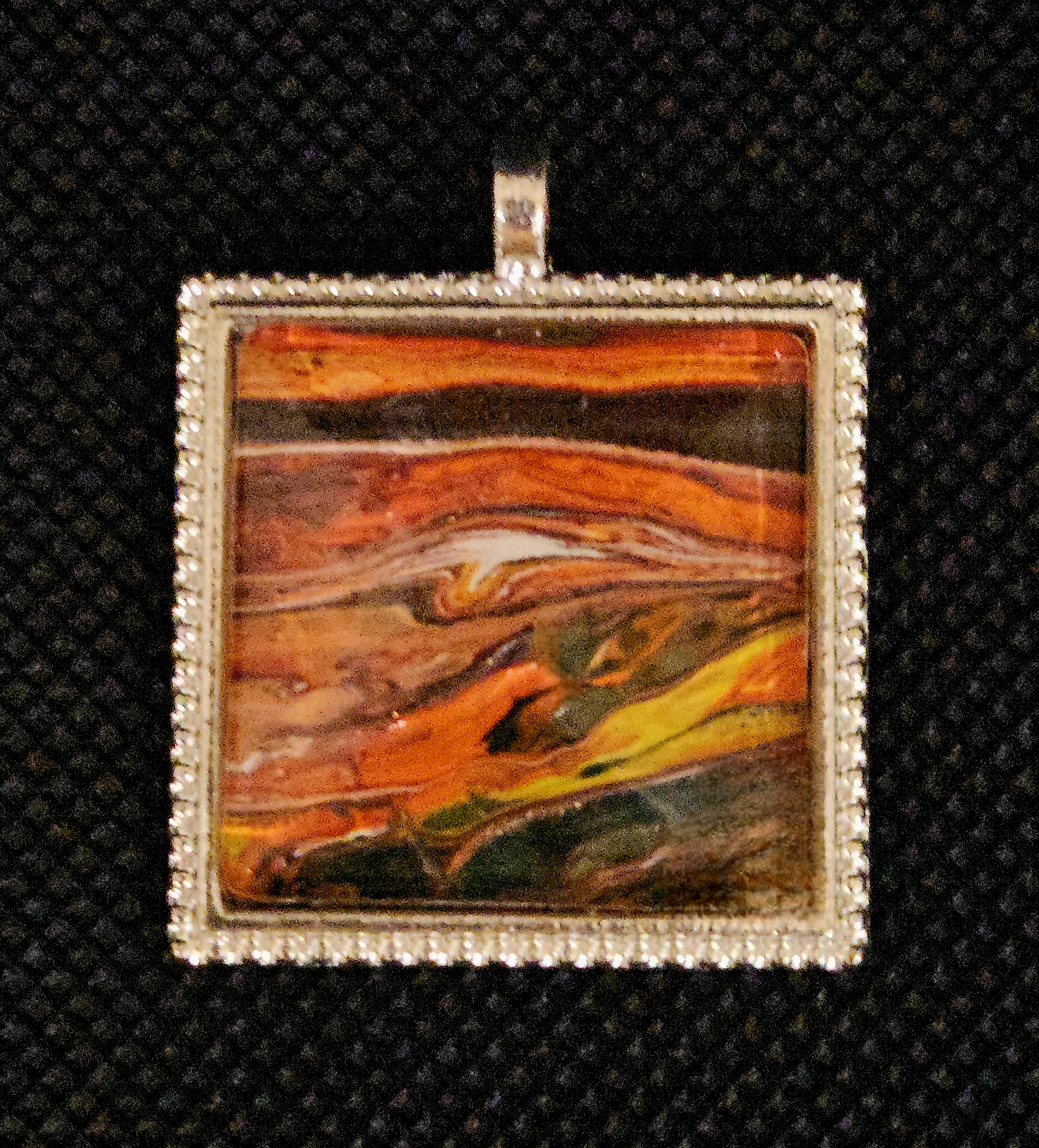 Handcrafted glass Pendant