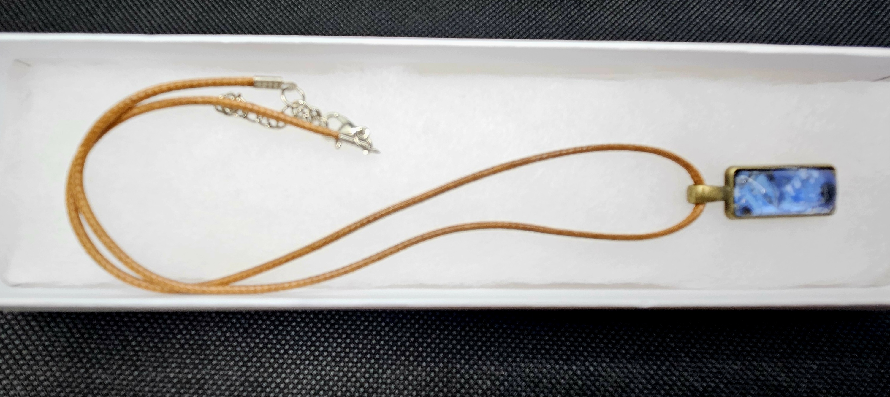 Blue Stone Pendant Necklace