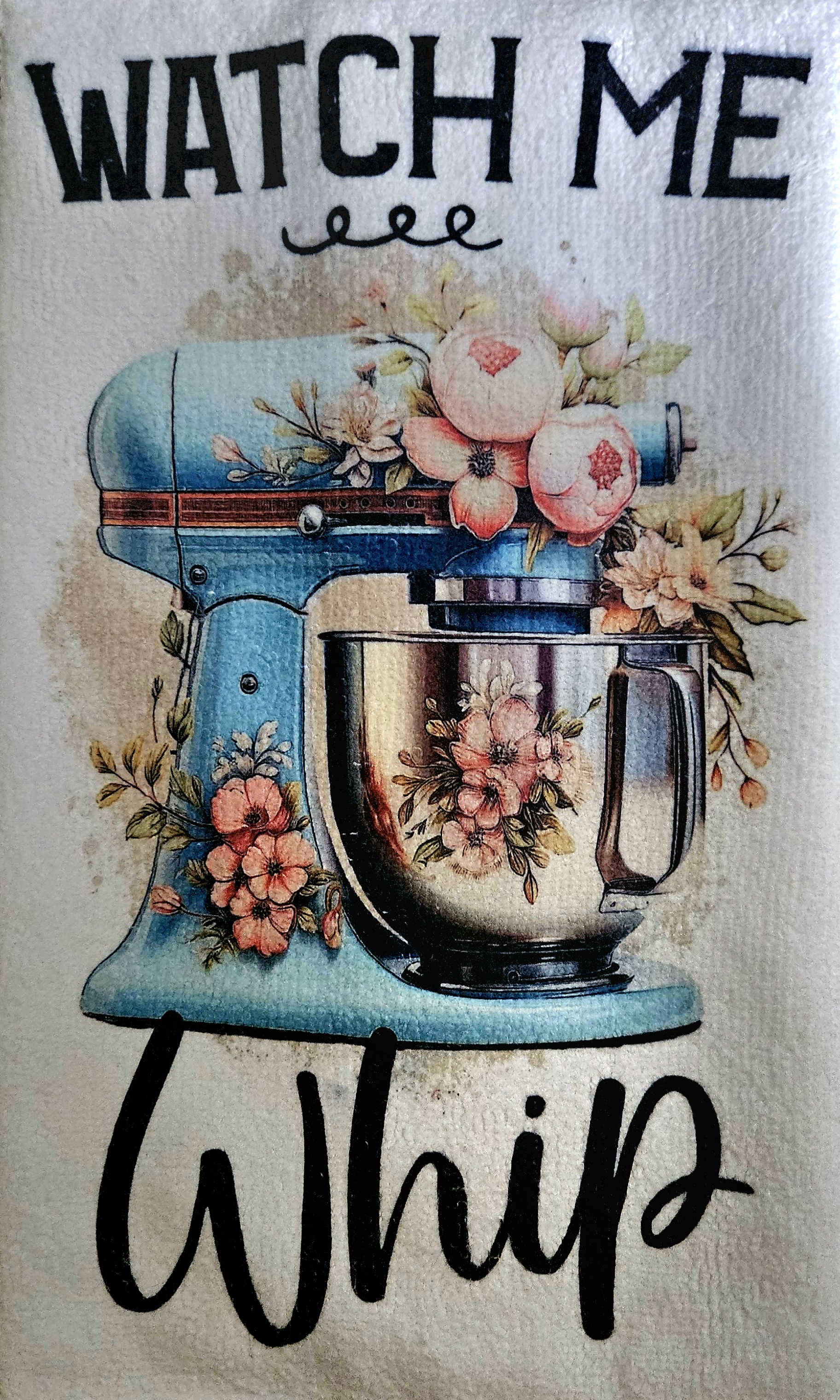 Vintage Blue Stand Mixer Hand Towel
