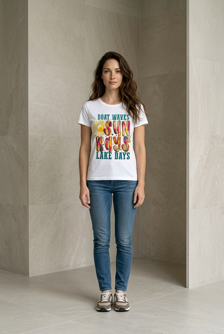 Sun Rays Lake Days T-Shirt