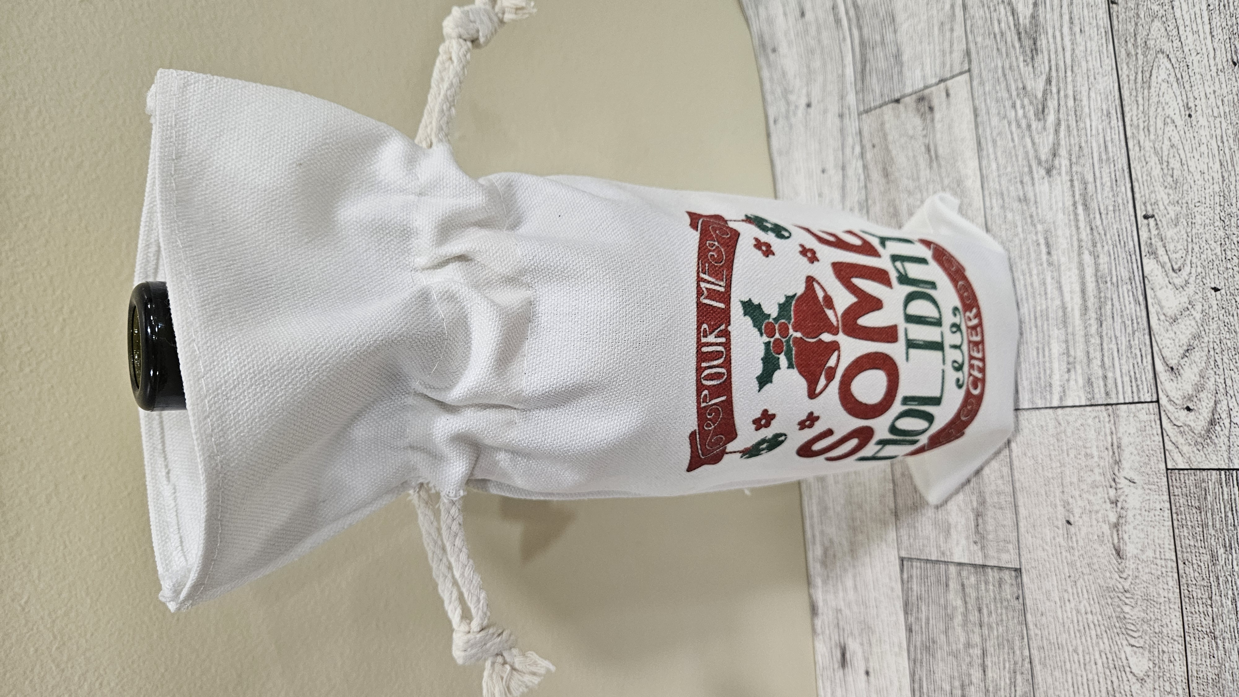 Holiday Wine Bottle Gift Bag