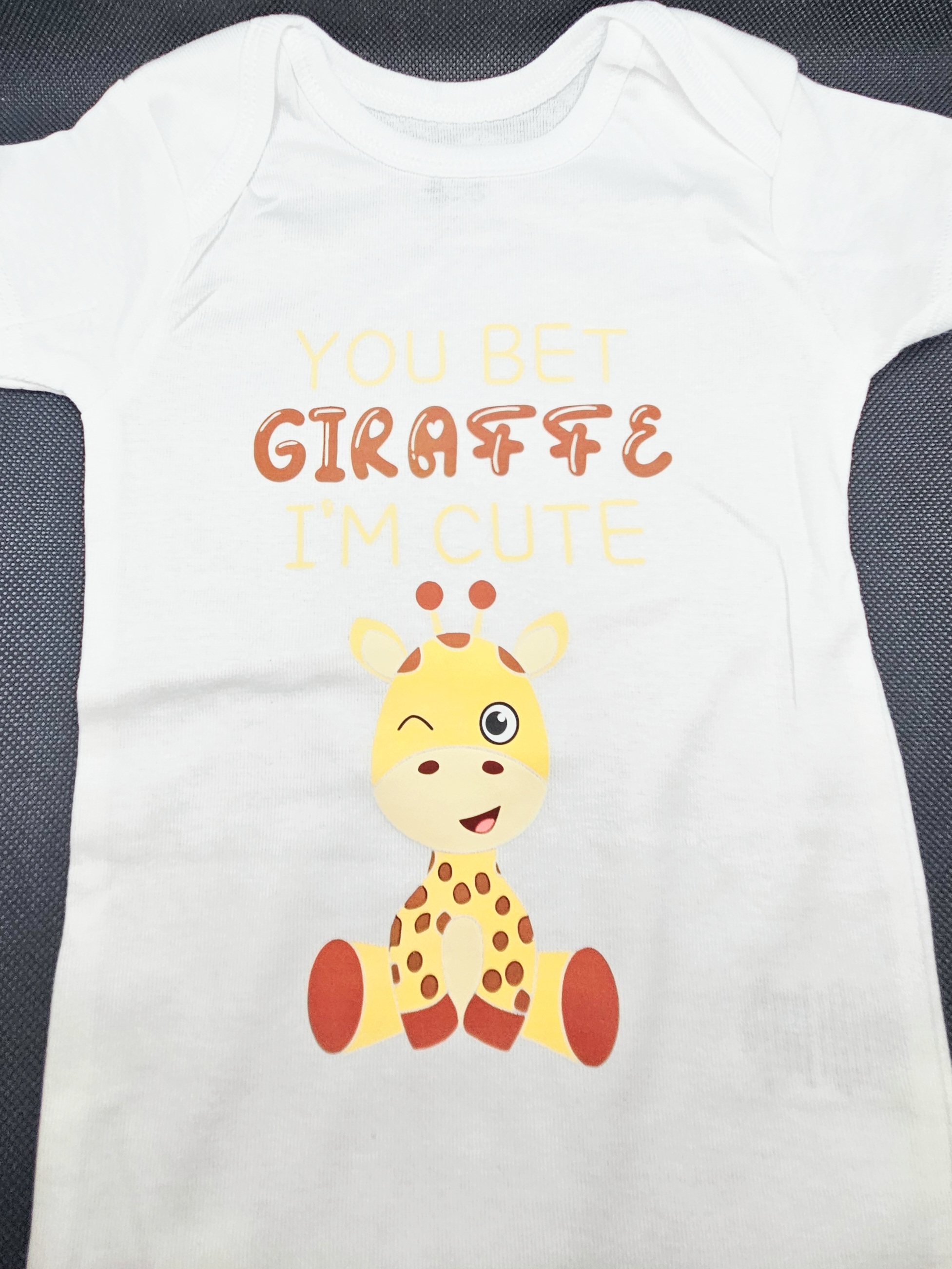 Baby Giraffe Print Onesie