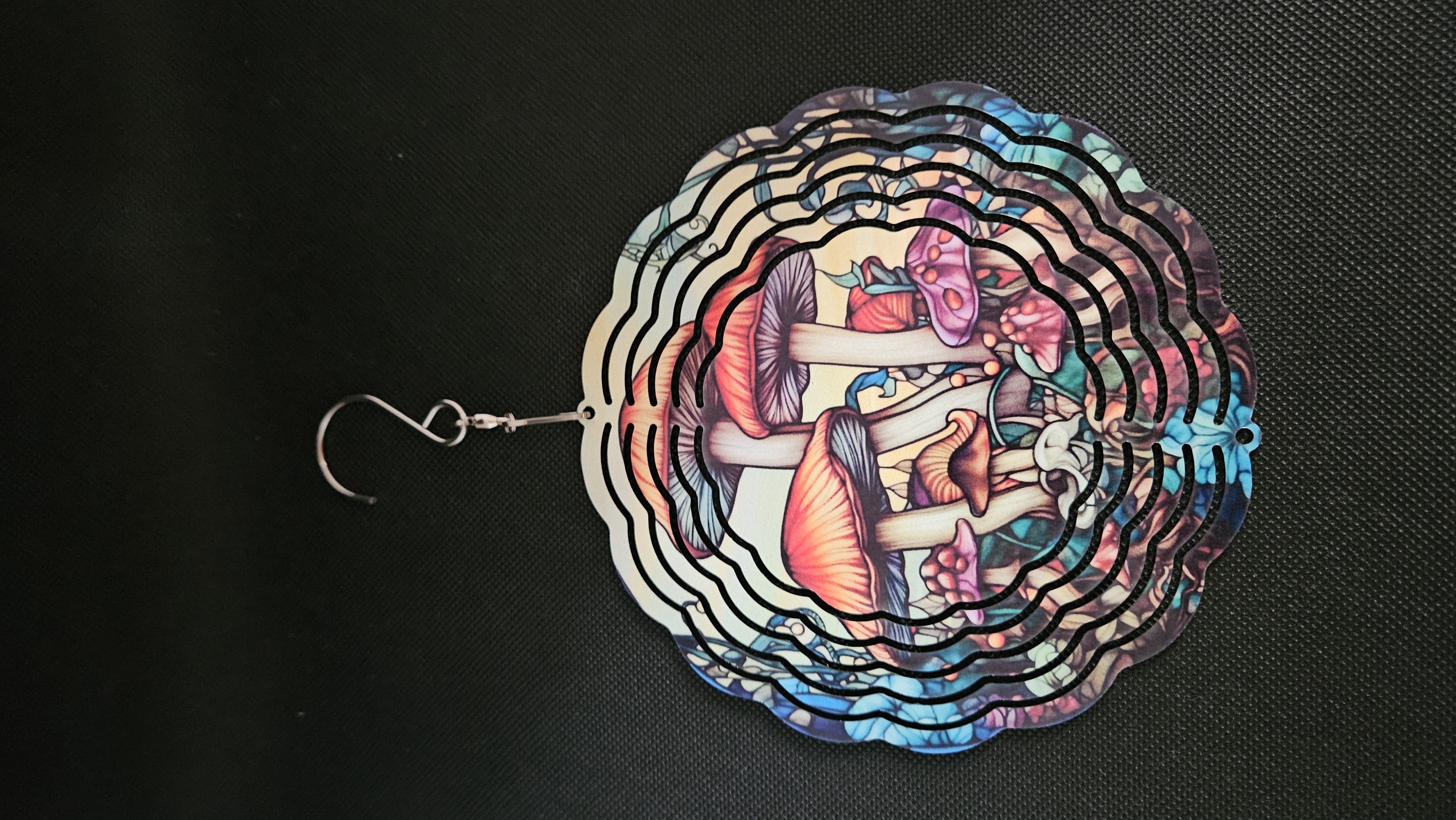 Mushroom Art Wind Spinner