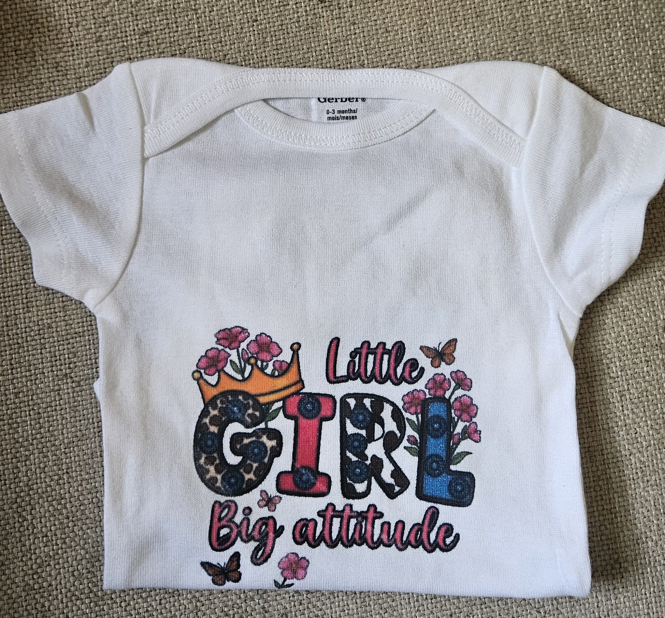 Baby Girl Short Sleeve Onesie