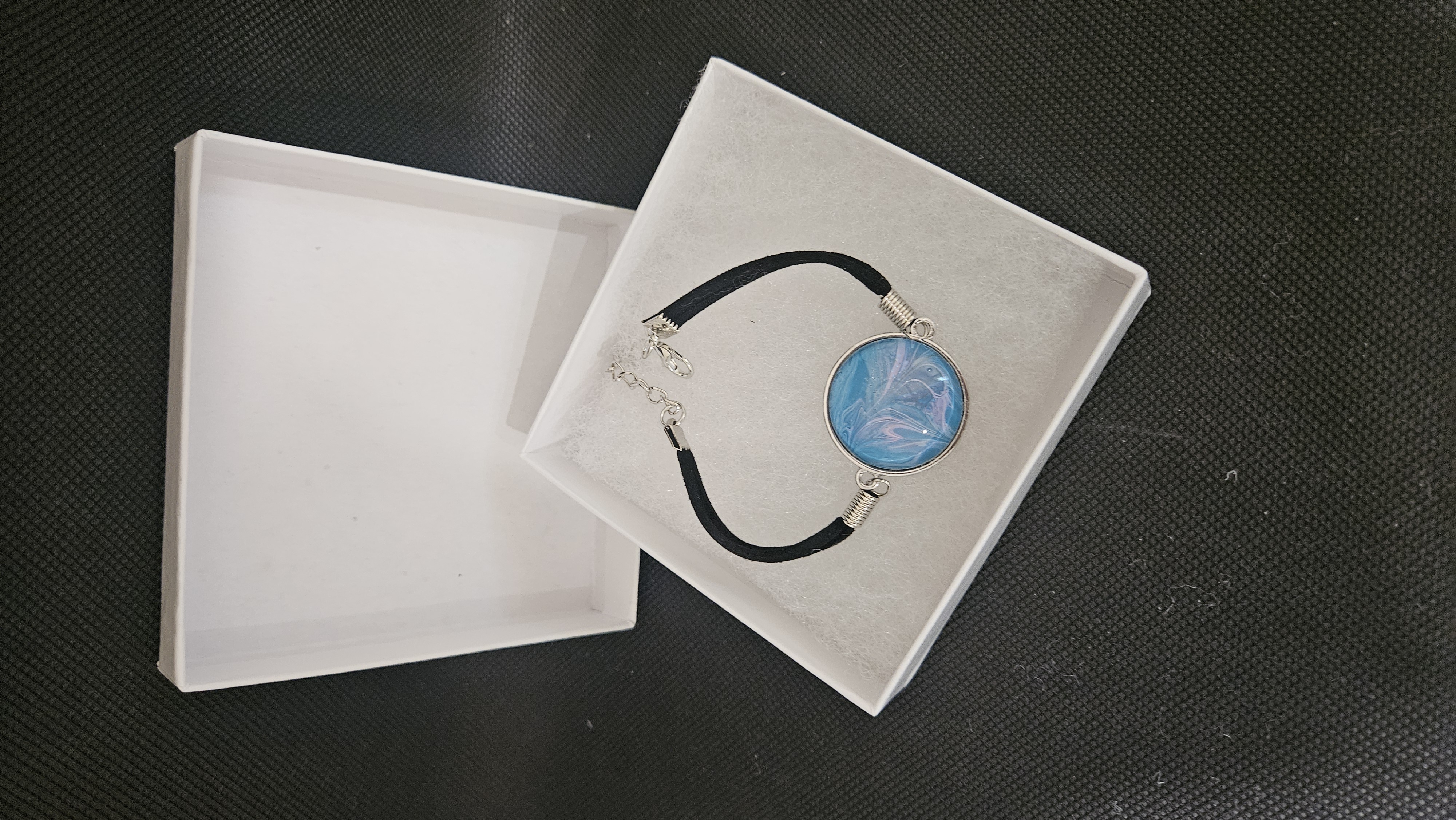 Blue Marble Pattern Bracelet