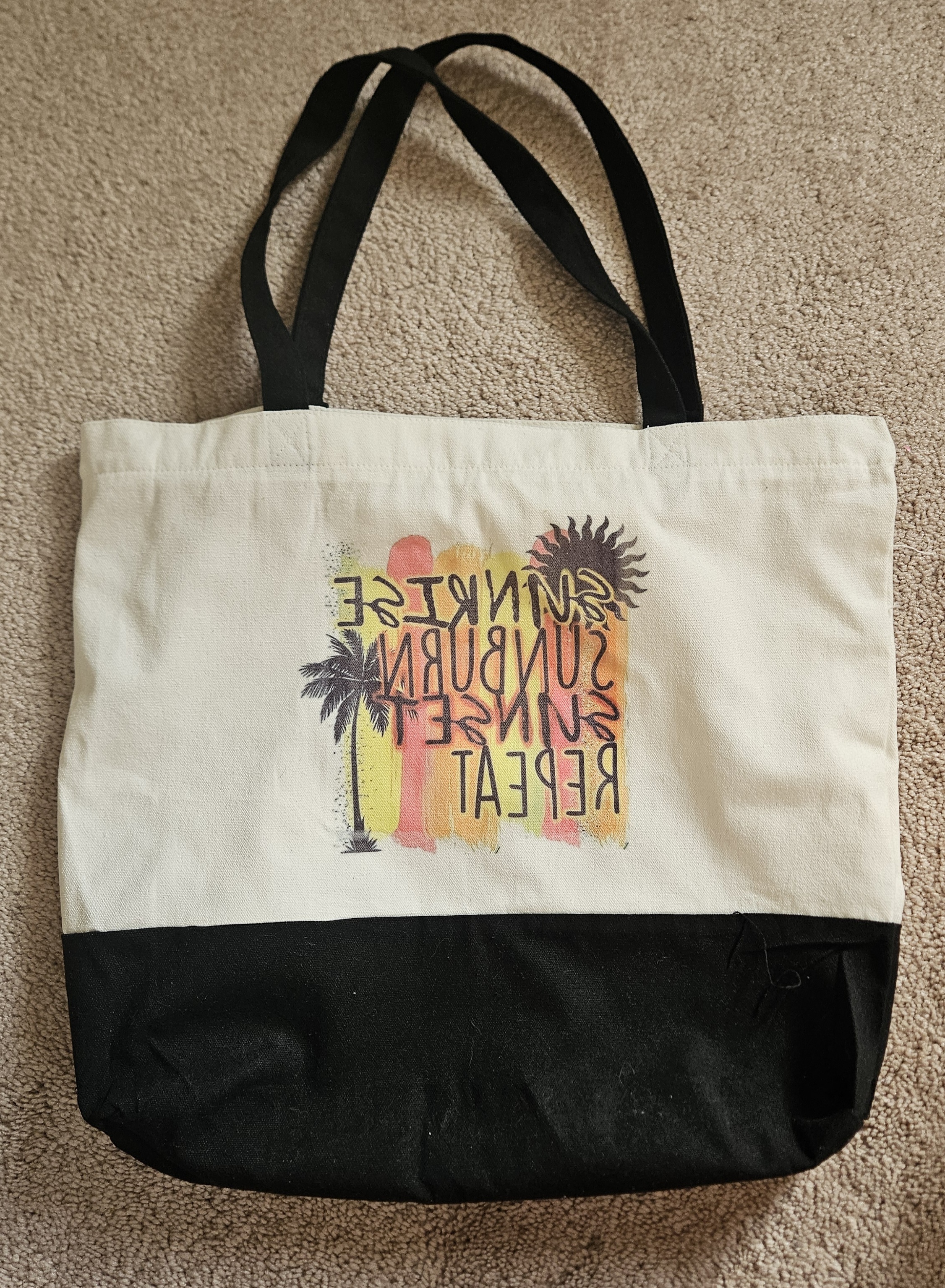 Beach Theme Tote Bag