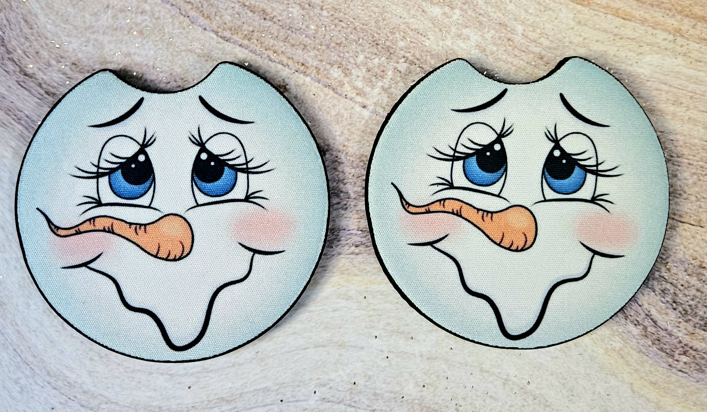 Snowman Face Coasters