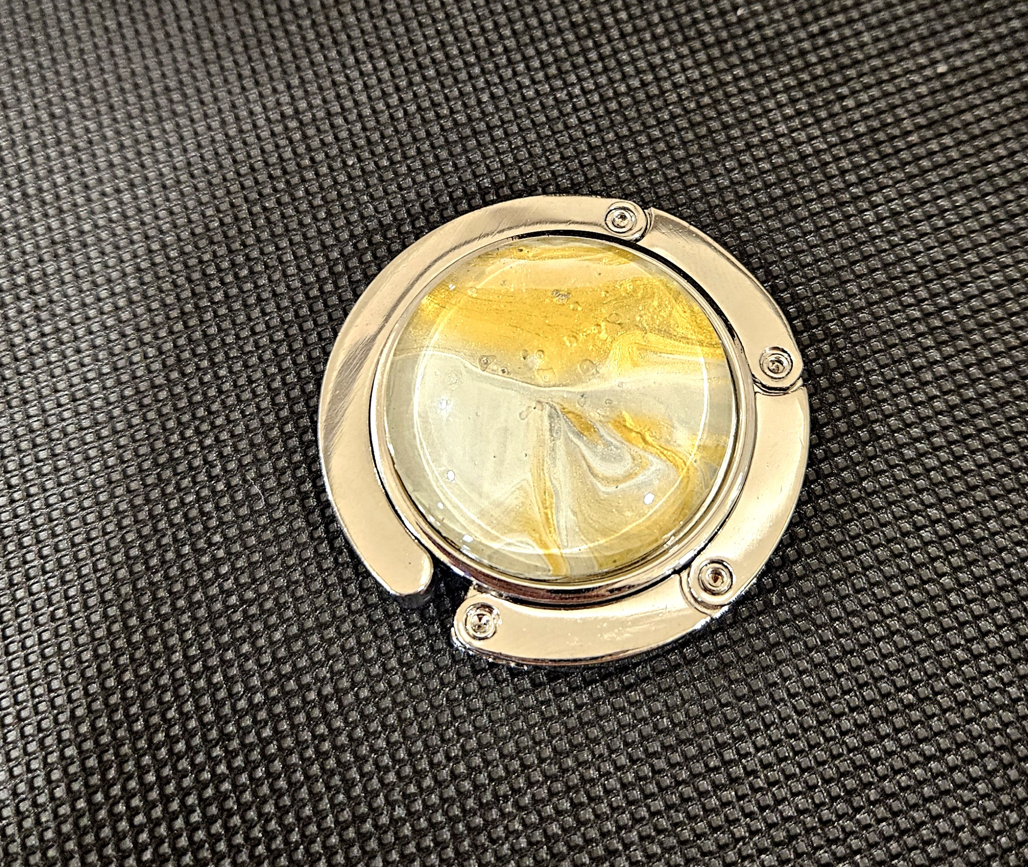 Marble Accent Purse Hook