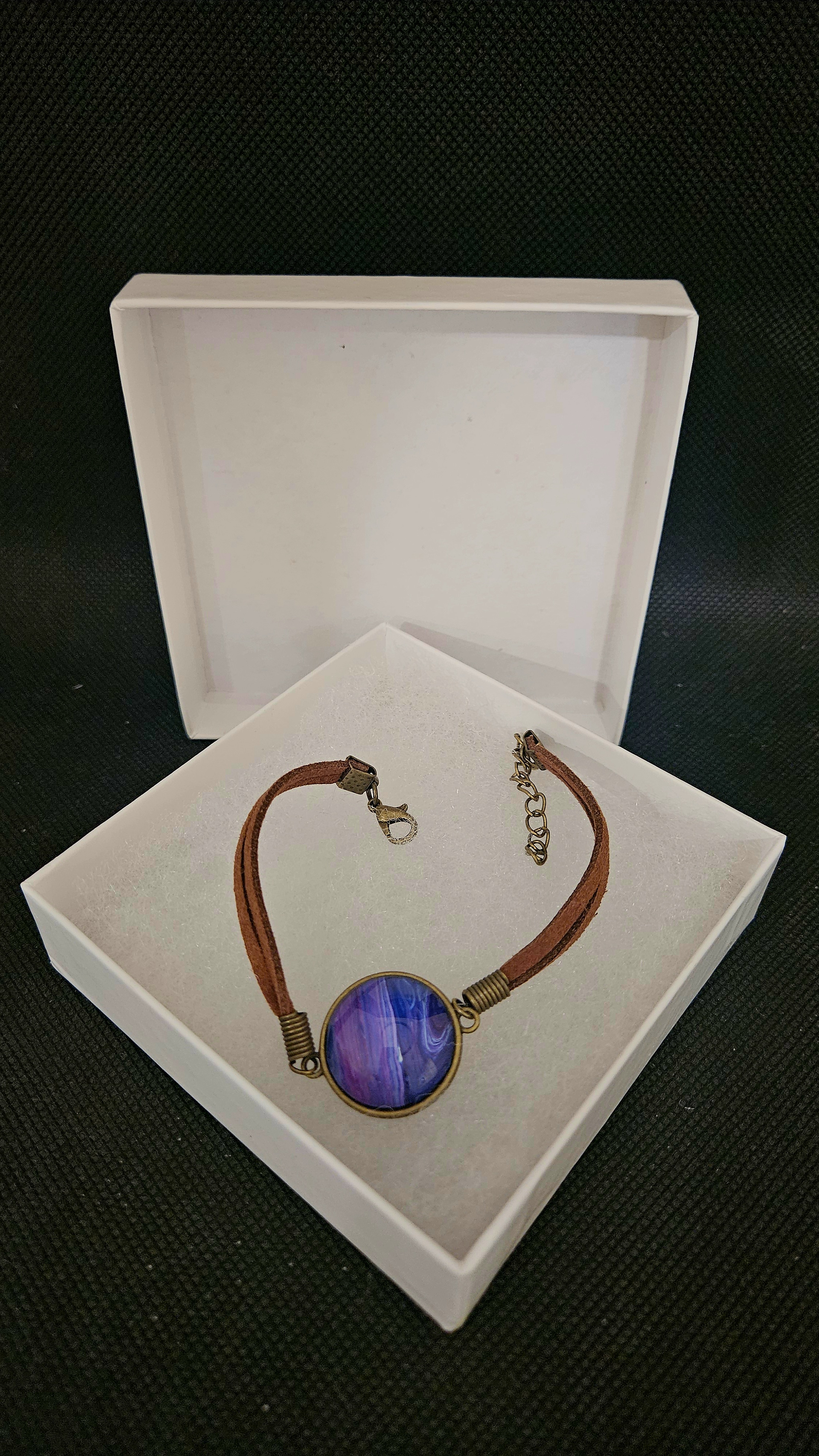 Purple handmade bracelet
