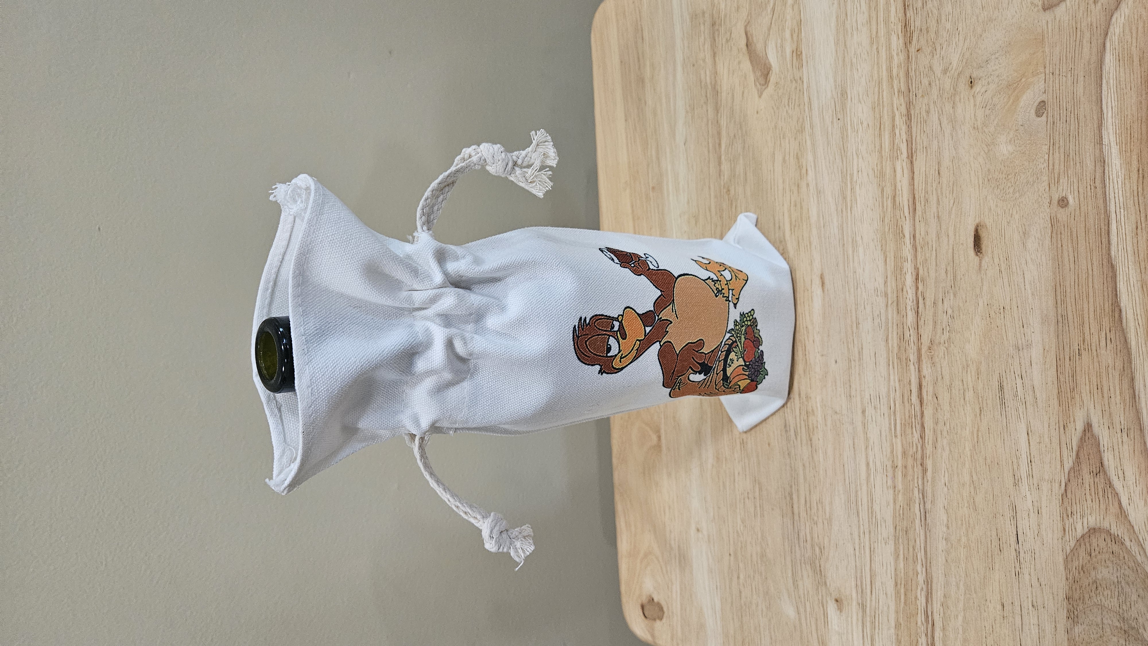 Turkey Drawstring Wine Bottle Bag