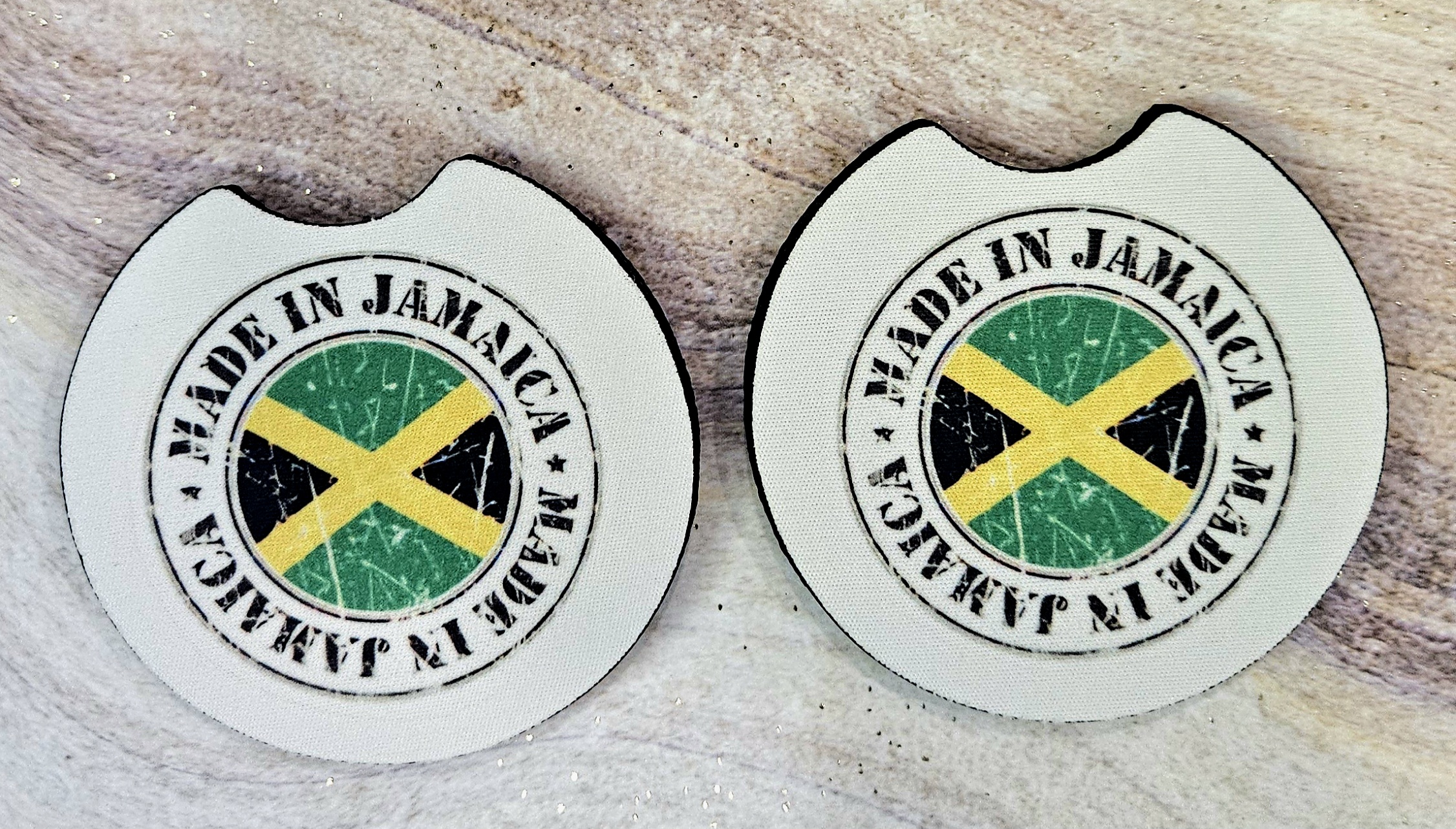 Jamaica Flag Car Coasters