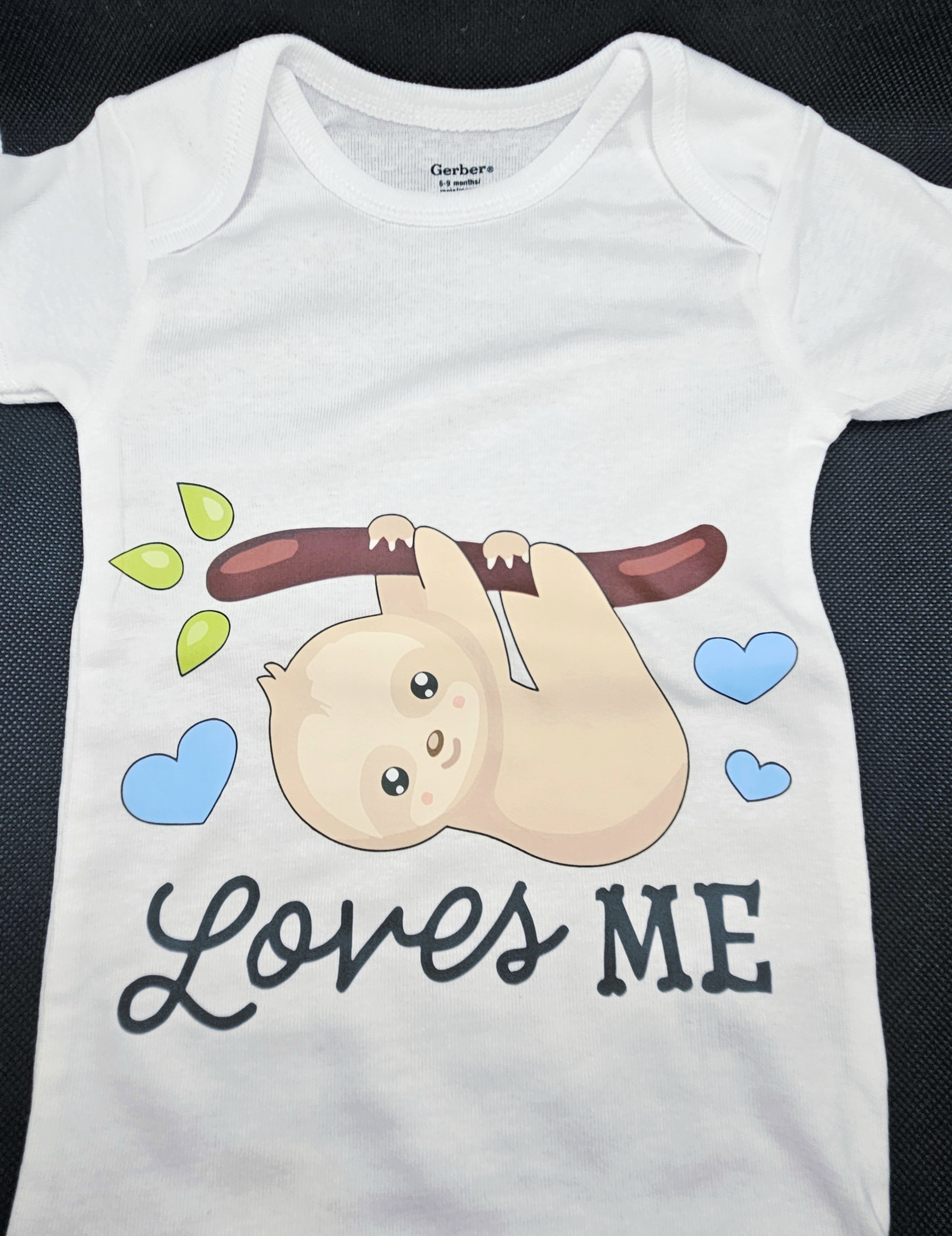 Baby Sloth 'Loves Me' Onesie