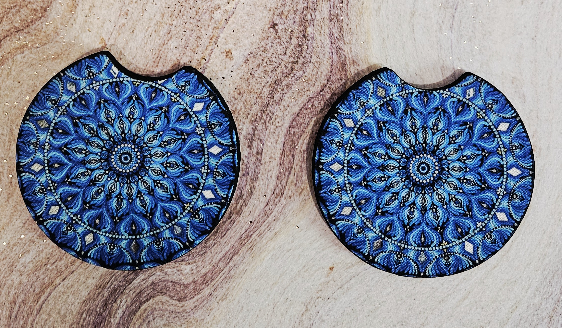 Mandala Car Coasters