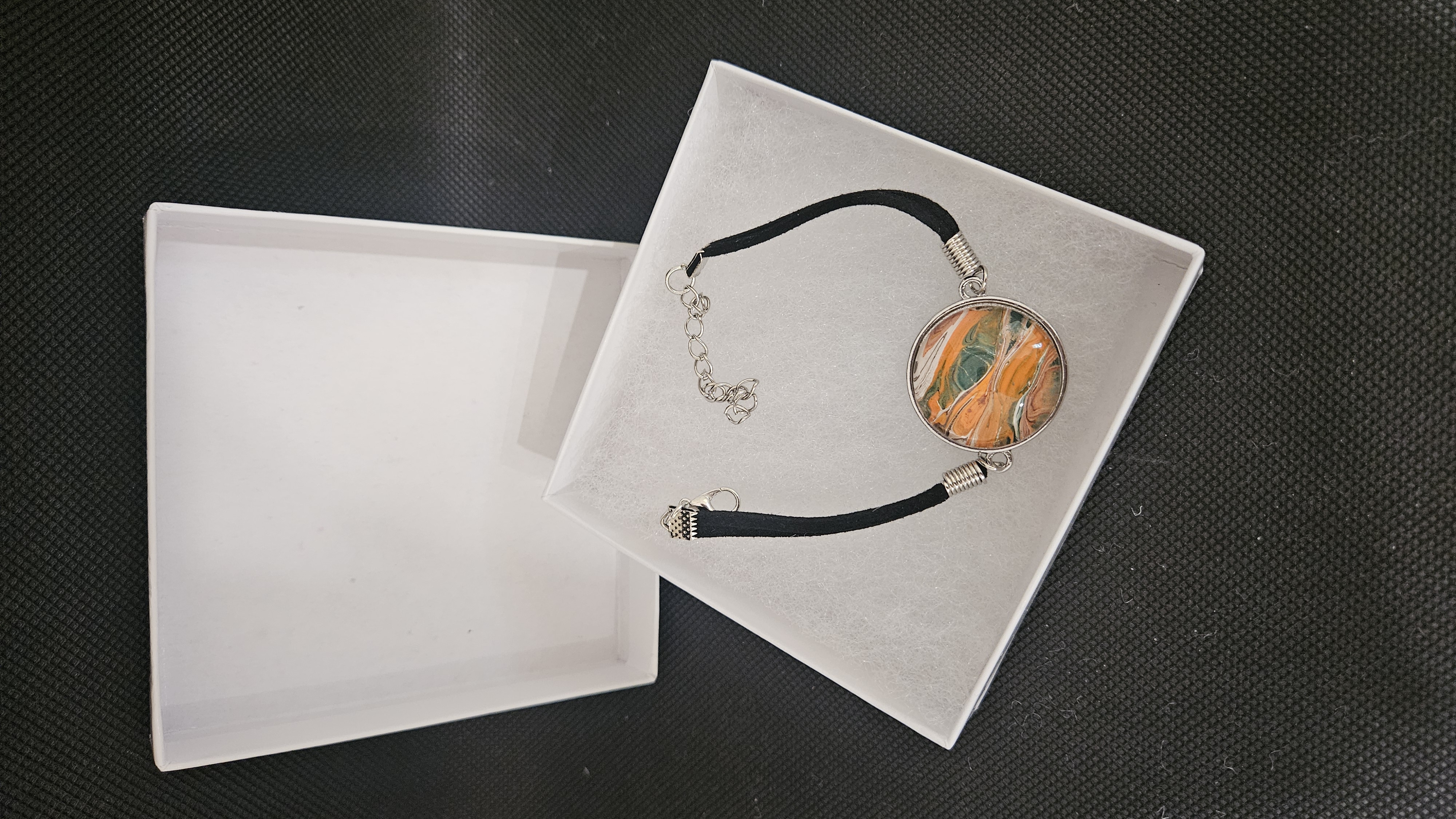 Orange and Green Bracelet