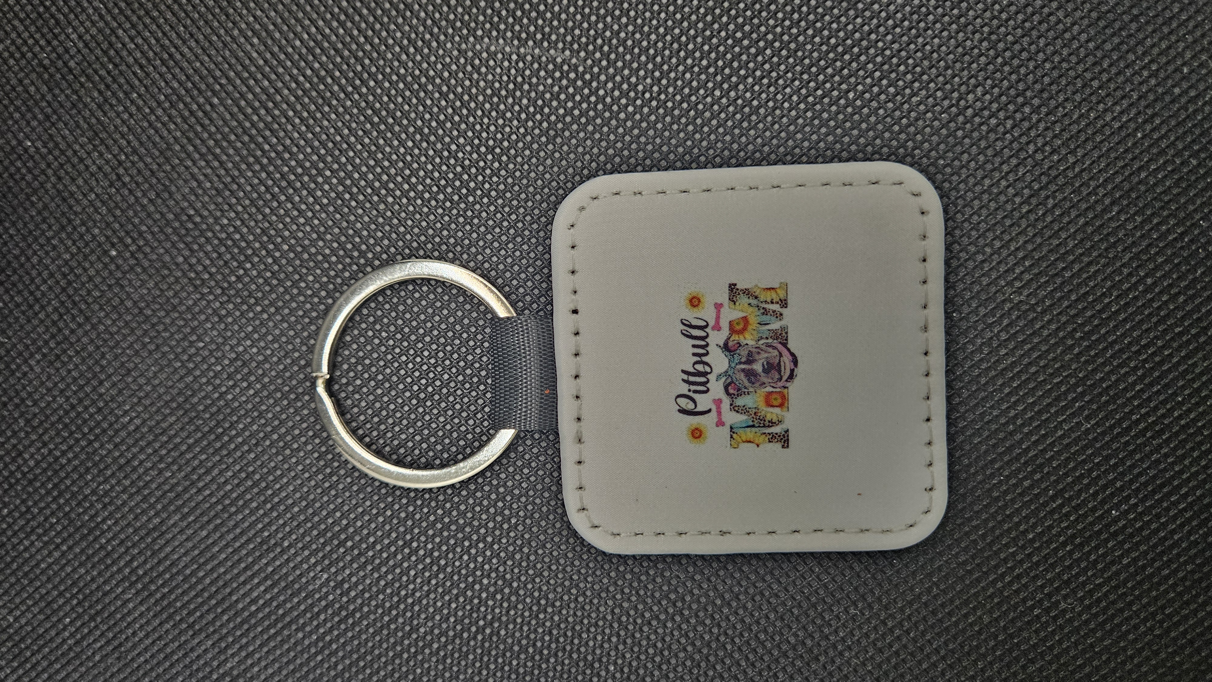 Pitbull Mom Keychain