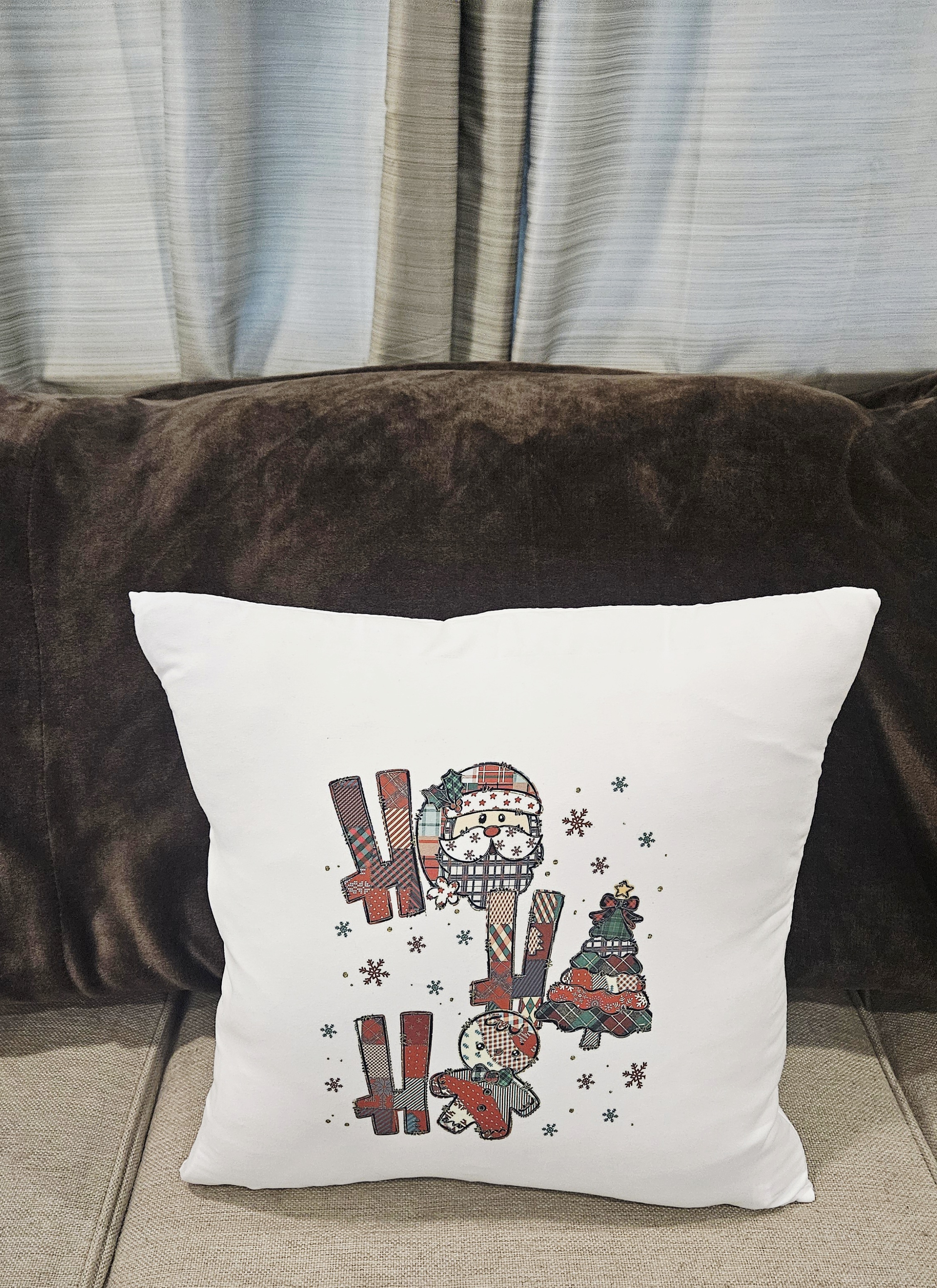 Festive Holiday Throw Pillow Cover