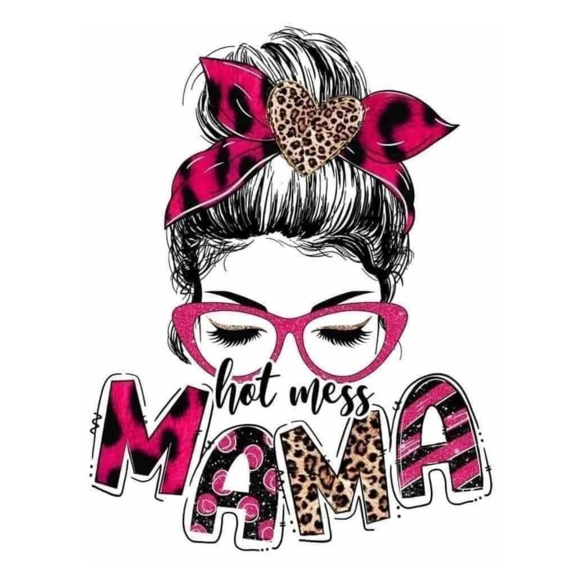 Mama Leopard DTF transfer