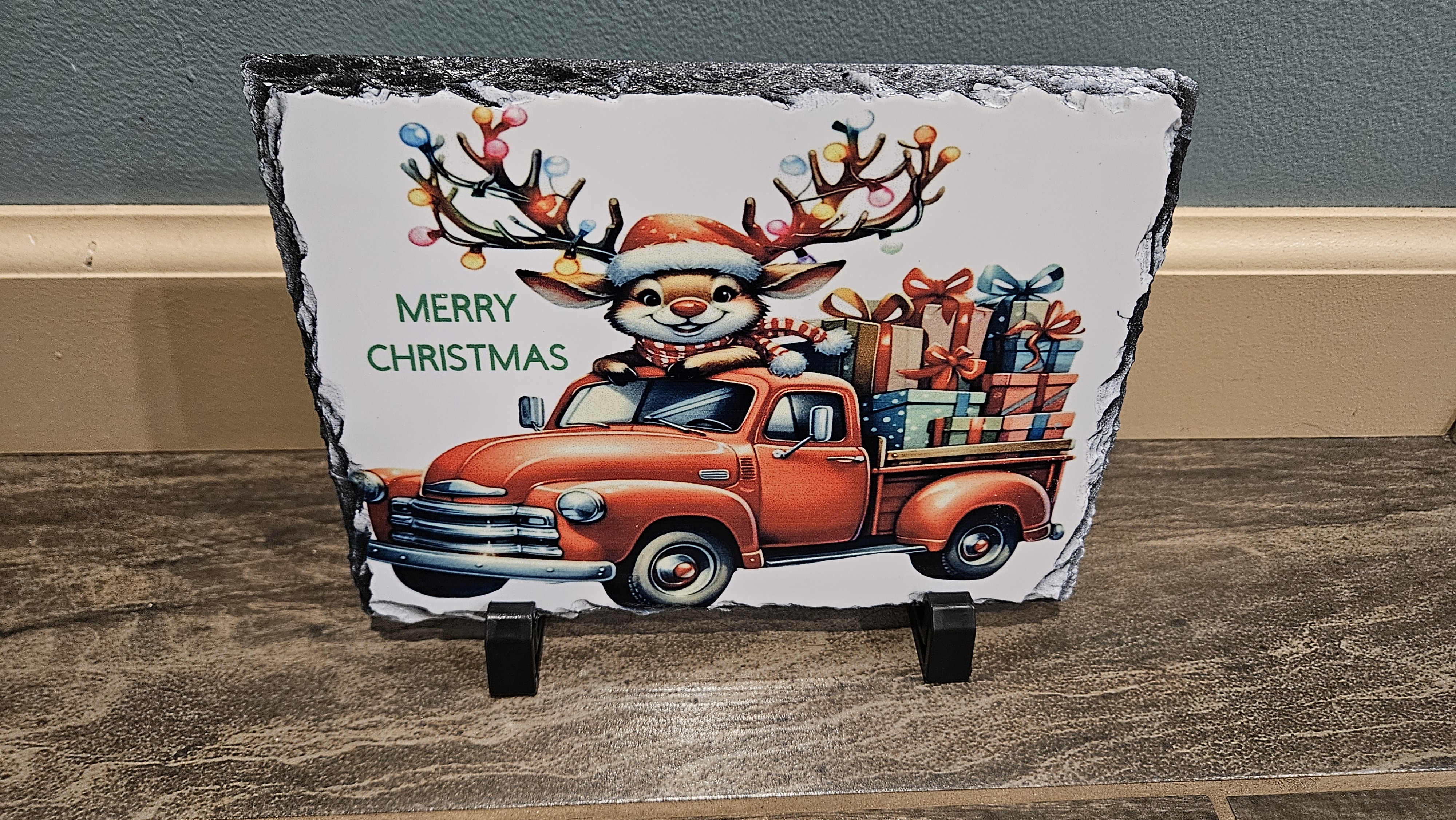 Christmas Decorative Slate Plaque