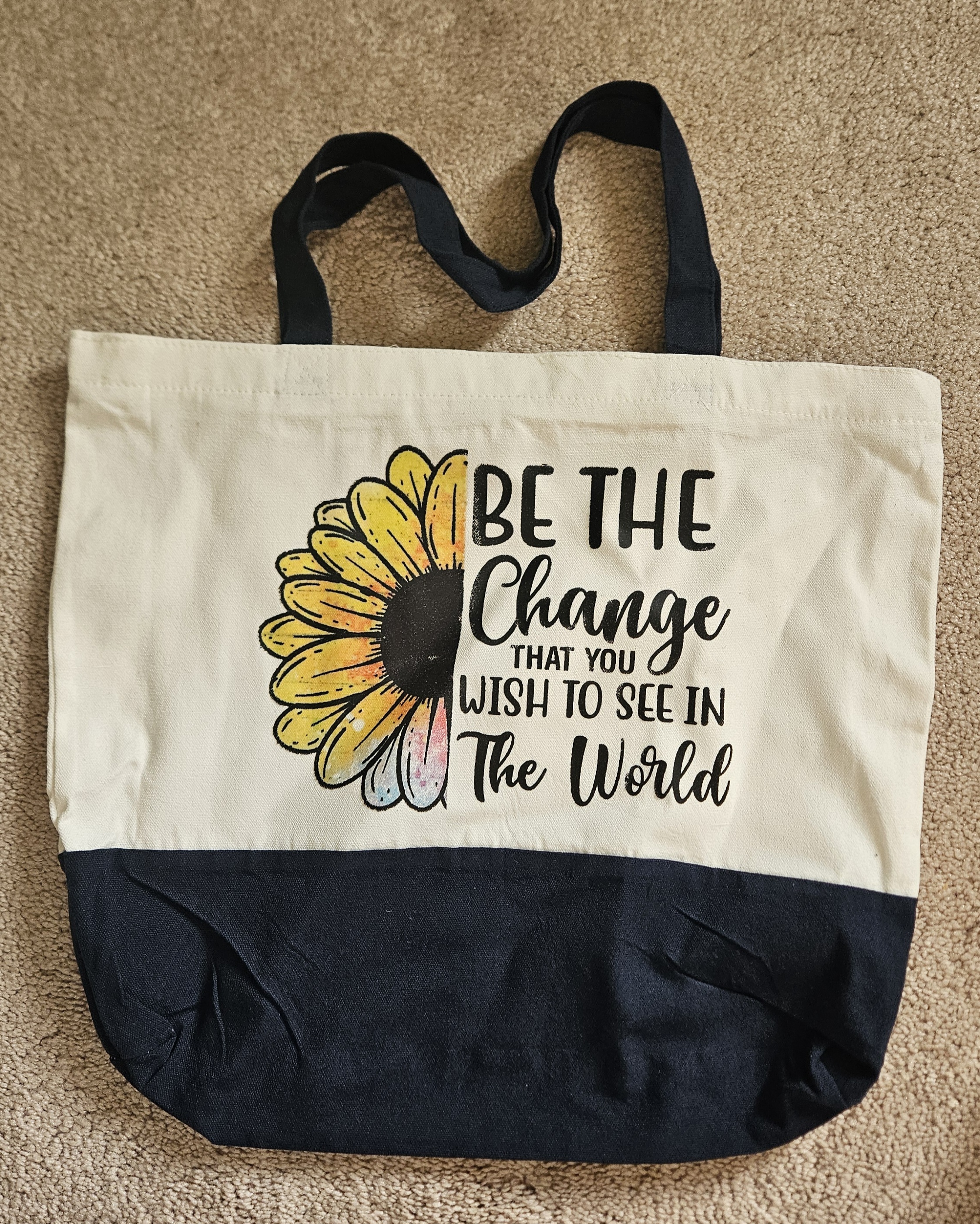 Sunflower Canvas Tote Bag
